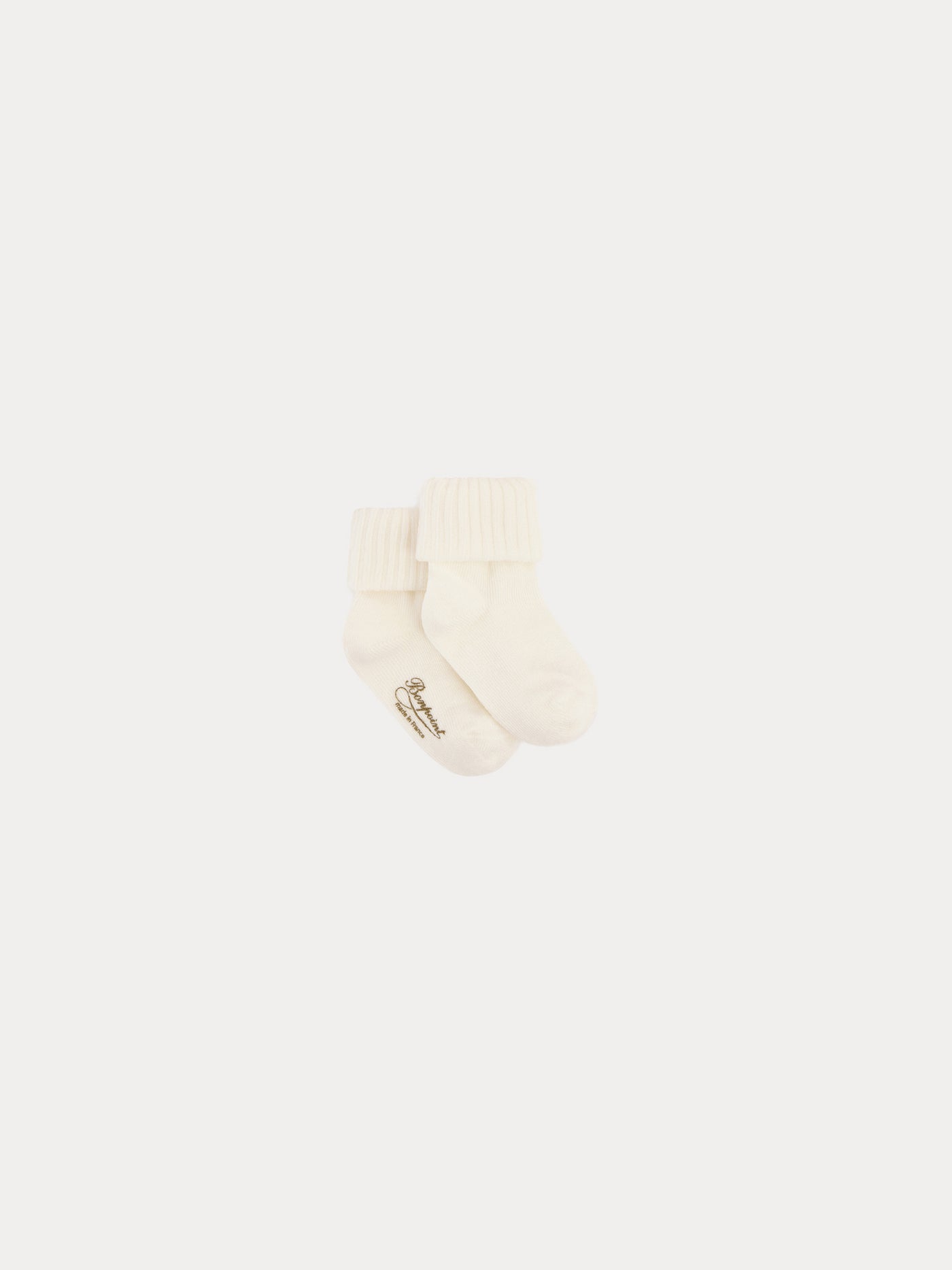 Chaussettes bébé blanc lait