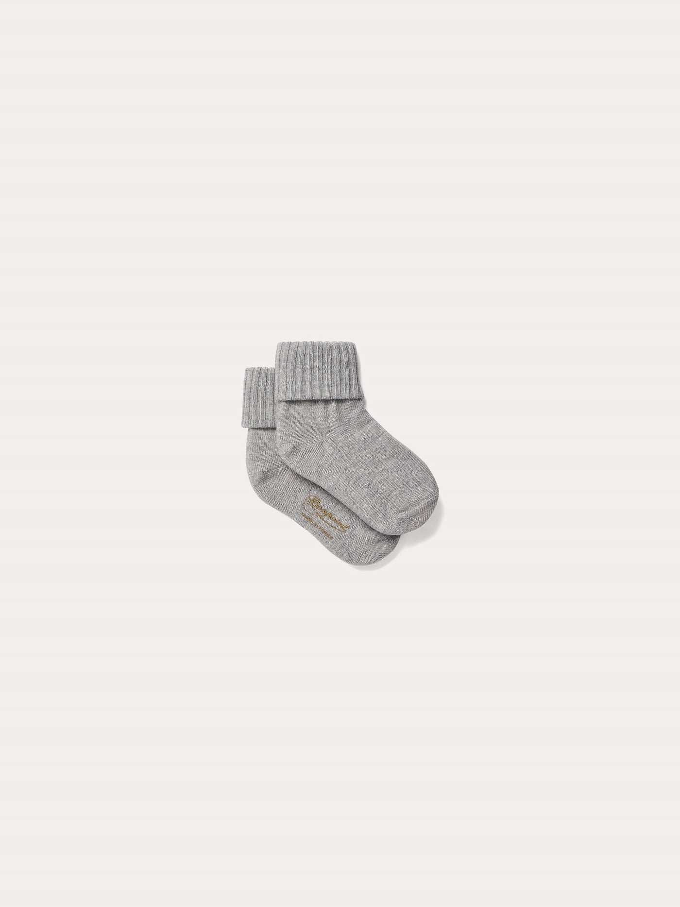 Grau meliert Baby-Baumwollsocken 