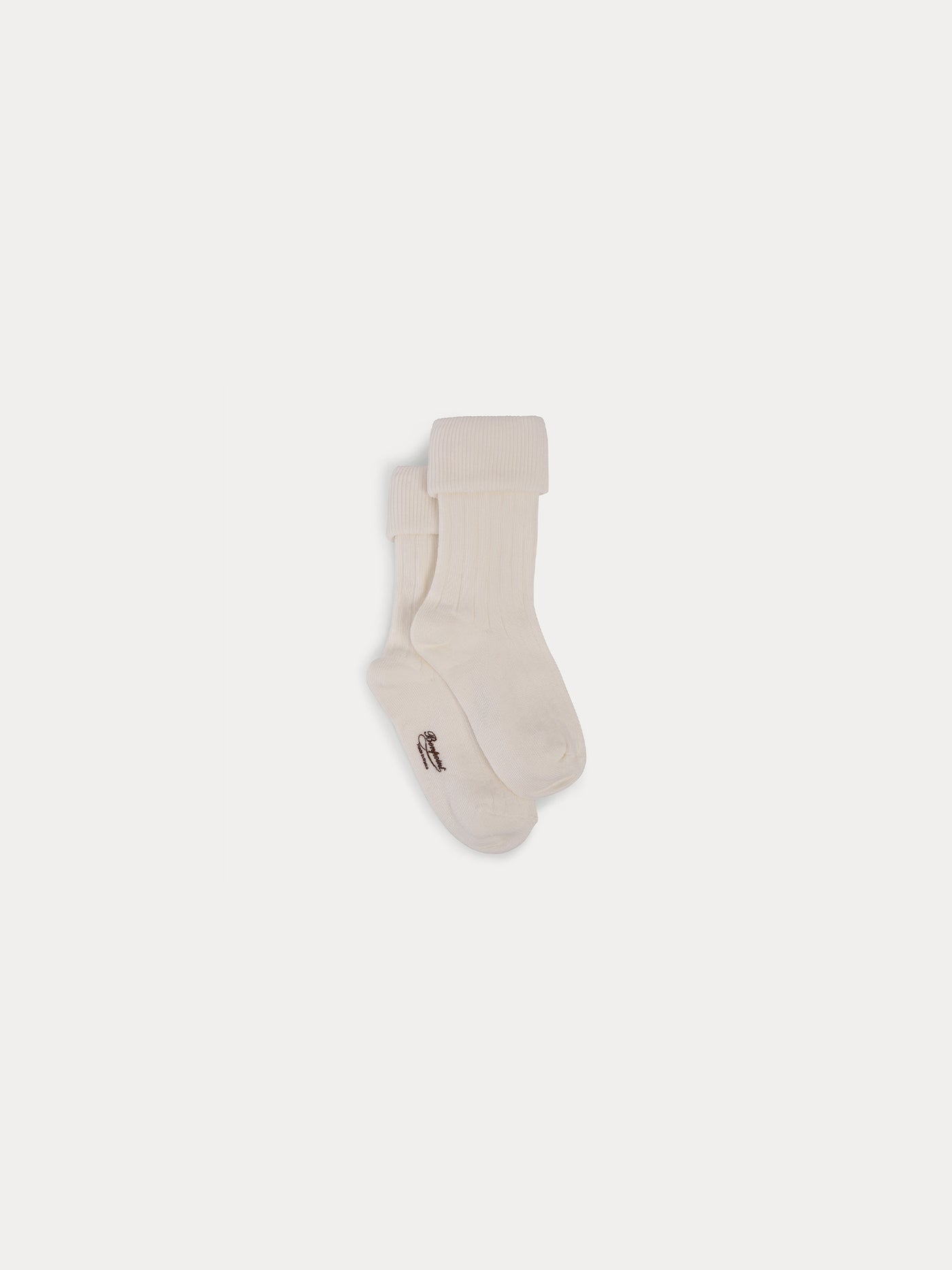 Chaussettes blanc lait