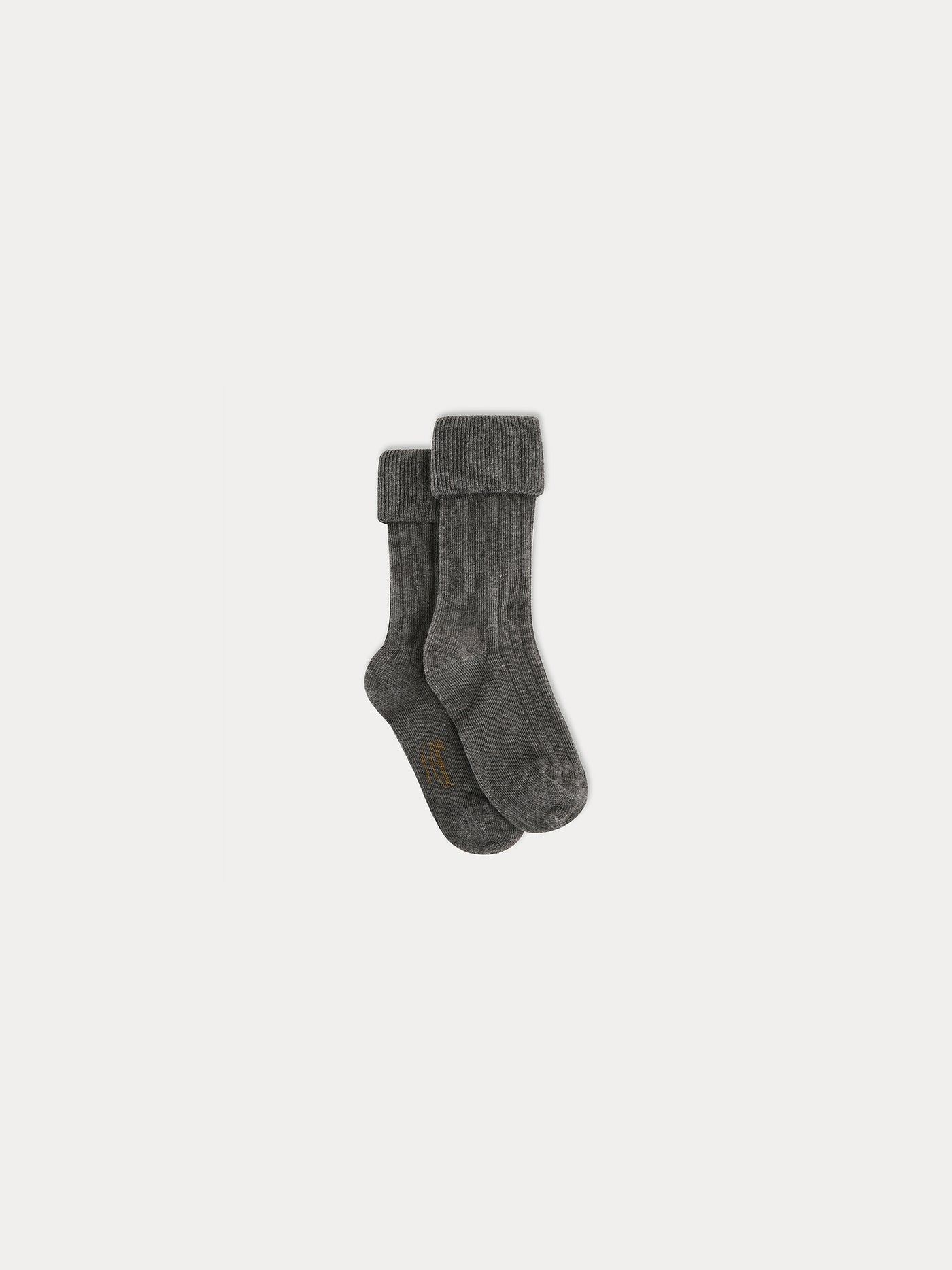 Socken meliert grau