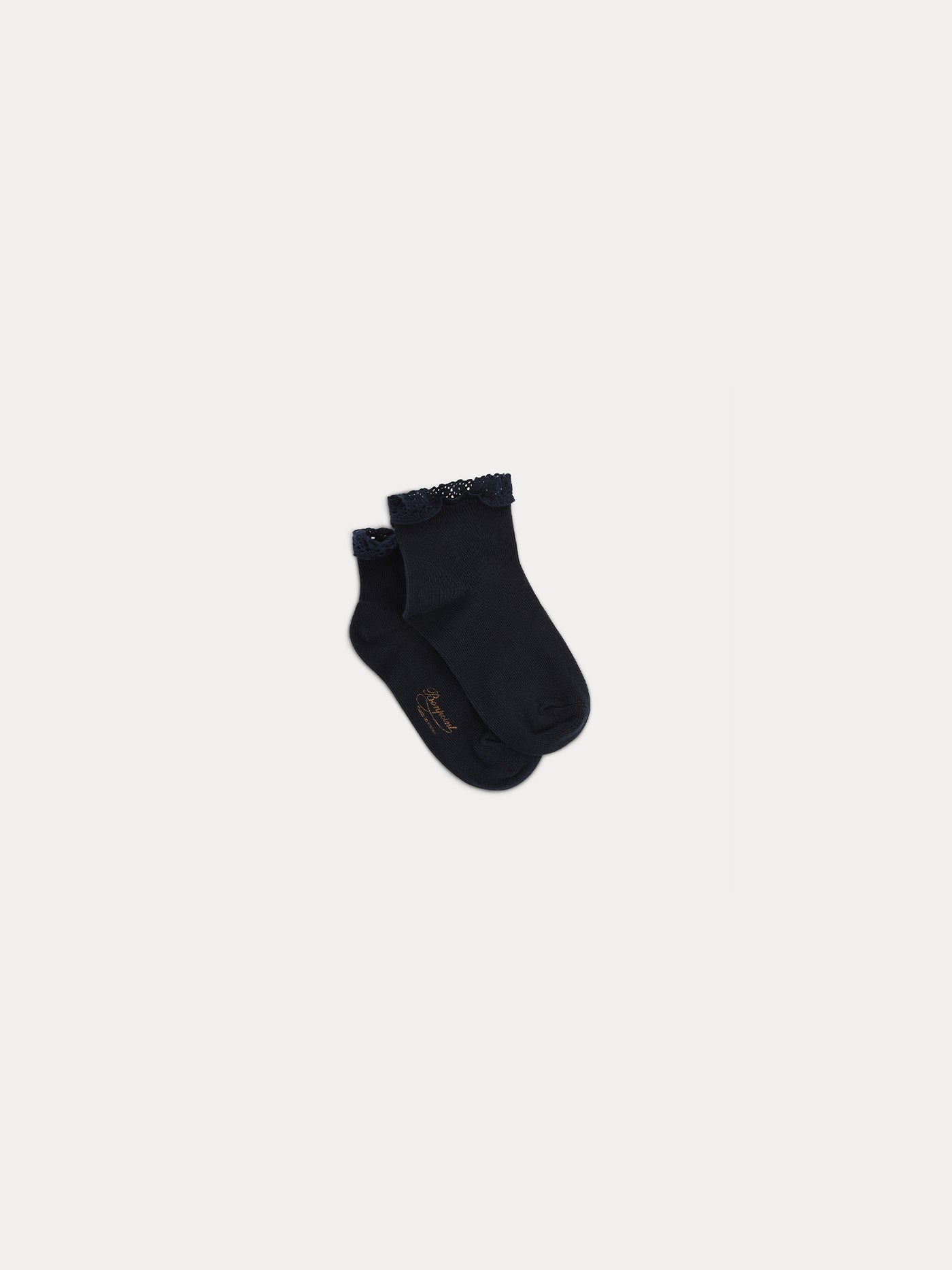 Spitzensocken für Mädchen, Marineblau