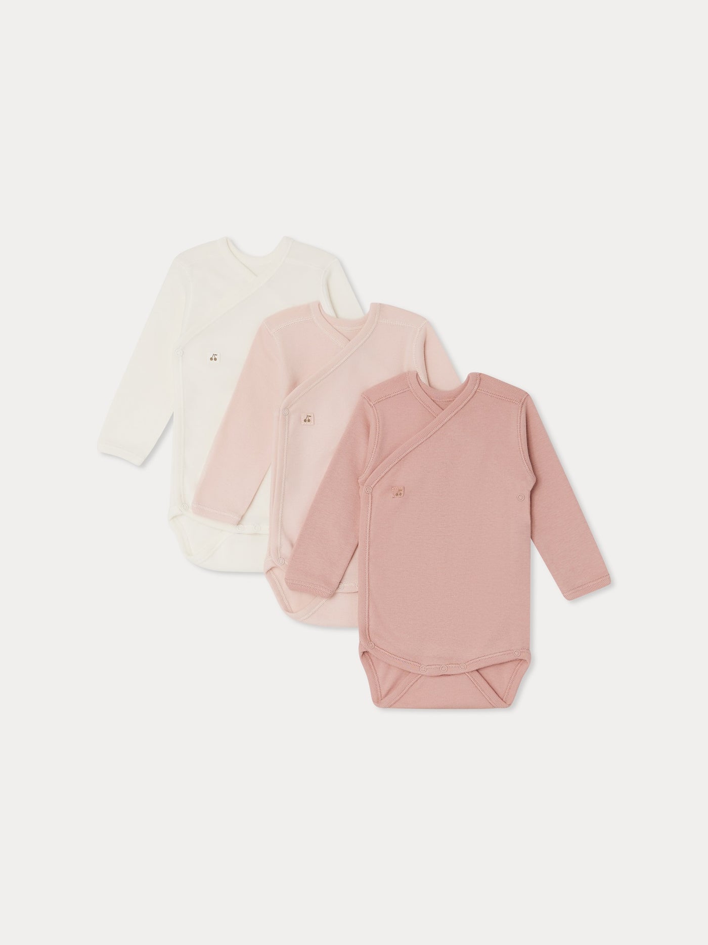 Set da 3 body rosa chiaro