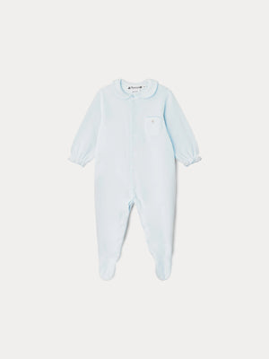 Talou-Pyjama aus blauer Bio-Baumwolle