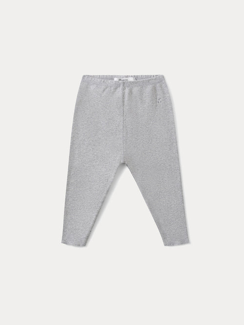 Baby-Leggings aus grauer Bio-Baumwolle