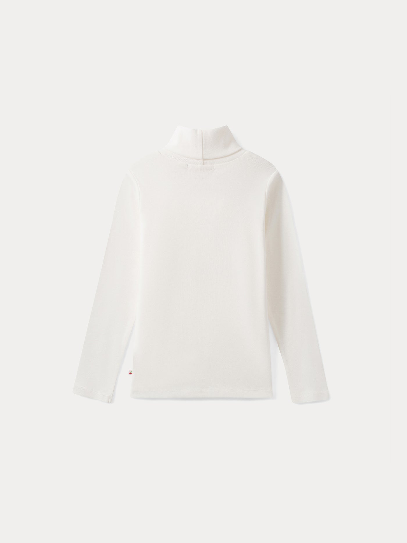 Thin turtleneck sweater milk white