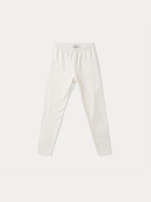 Einfarbige Leggings milchweiß