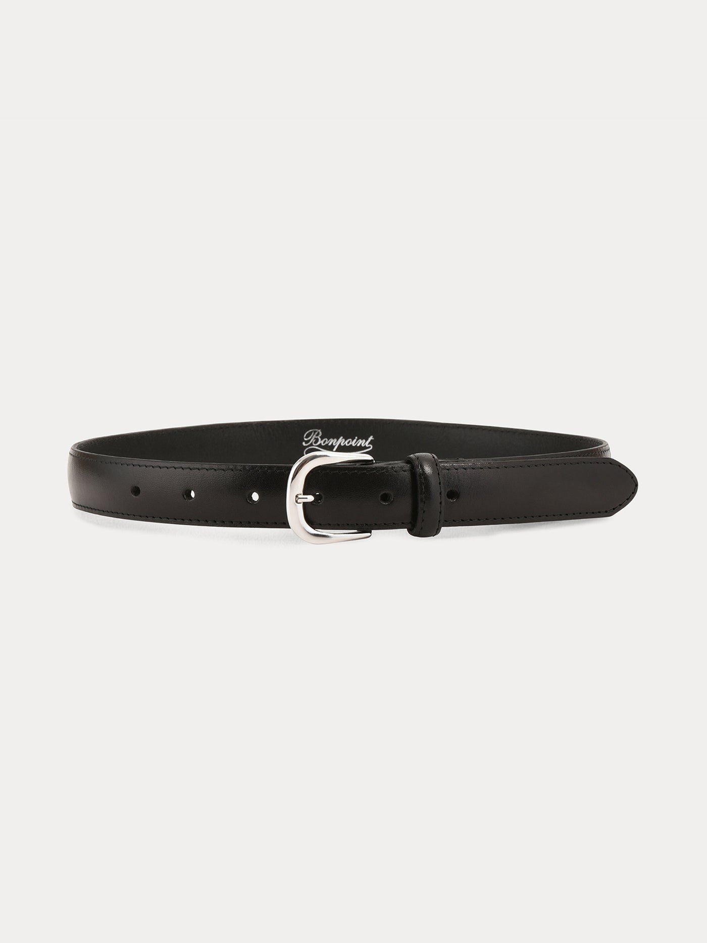 Leather belt black