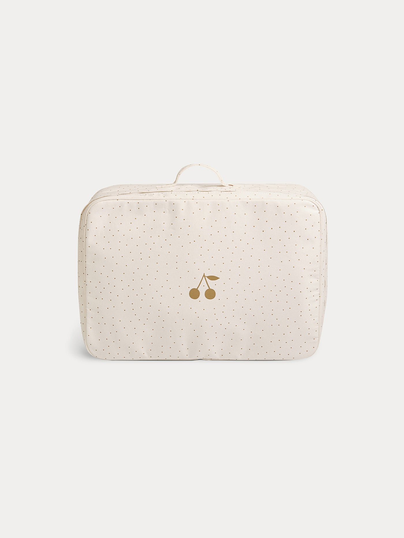 Baby Coated Cotton Large Suitcase gold