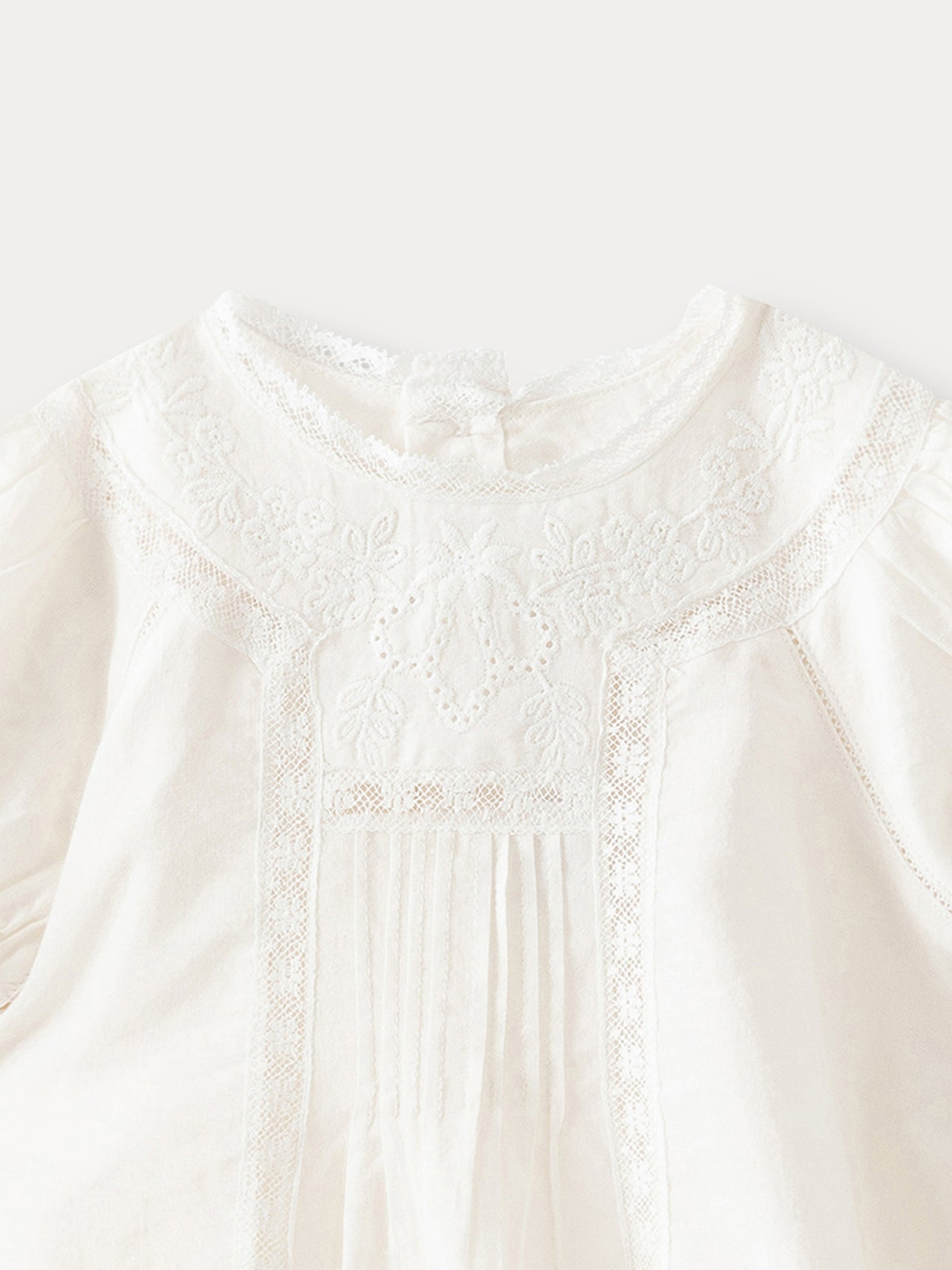 Baby Dobby Voile Strampler milchweiß