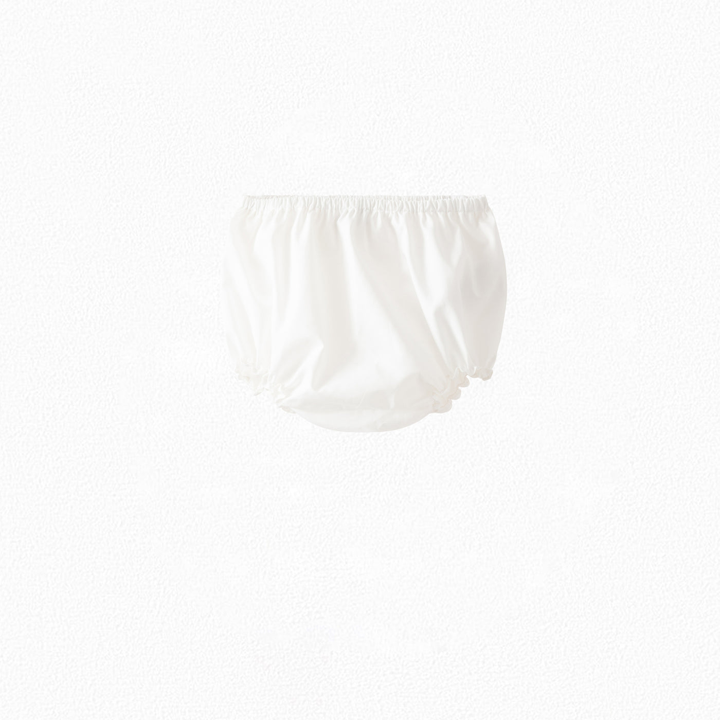 Bloomer in popeline di cotone per bebè bianco latte