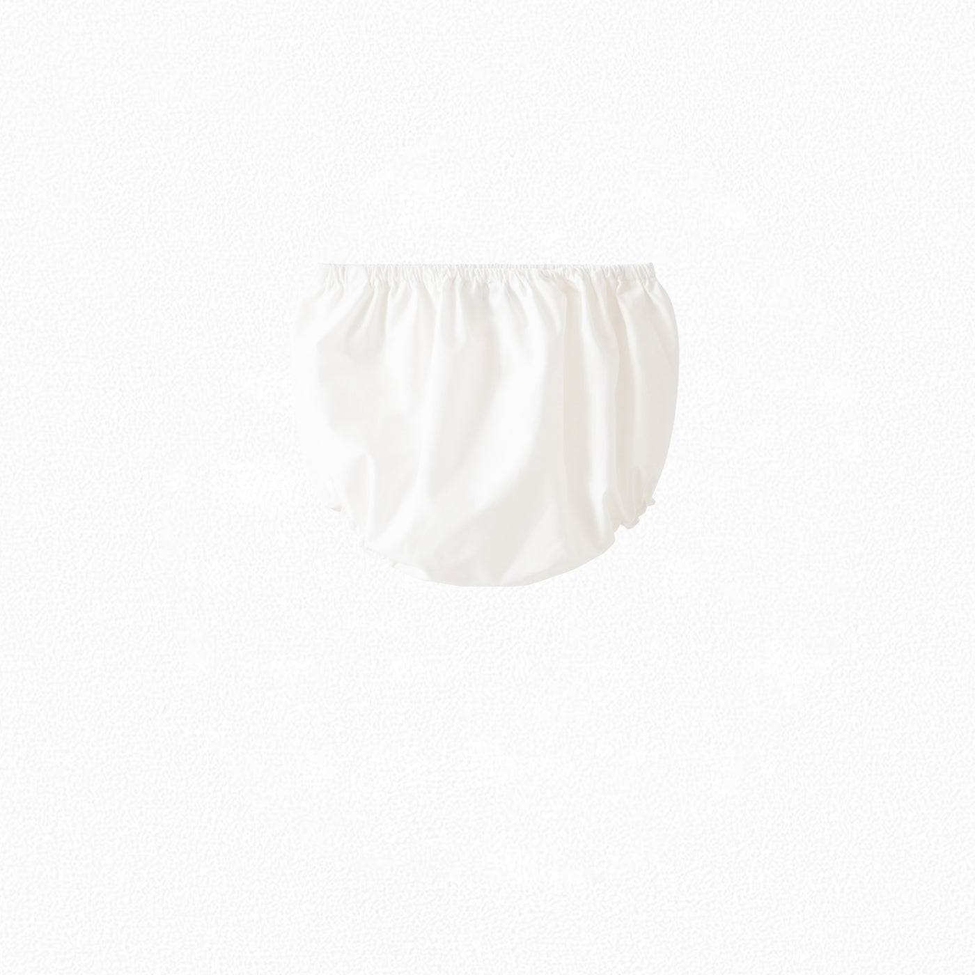 Bloomer in popeline di cotone per bebè bianco latte
