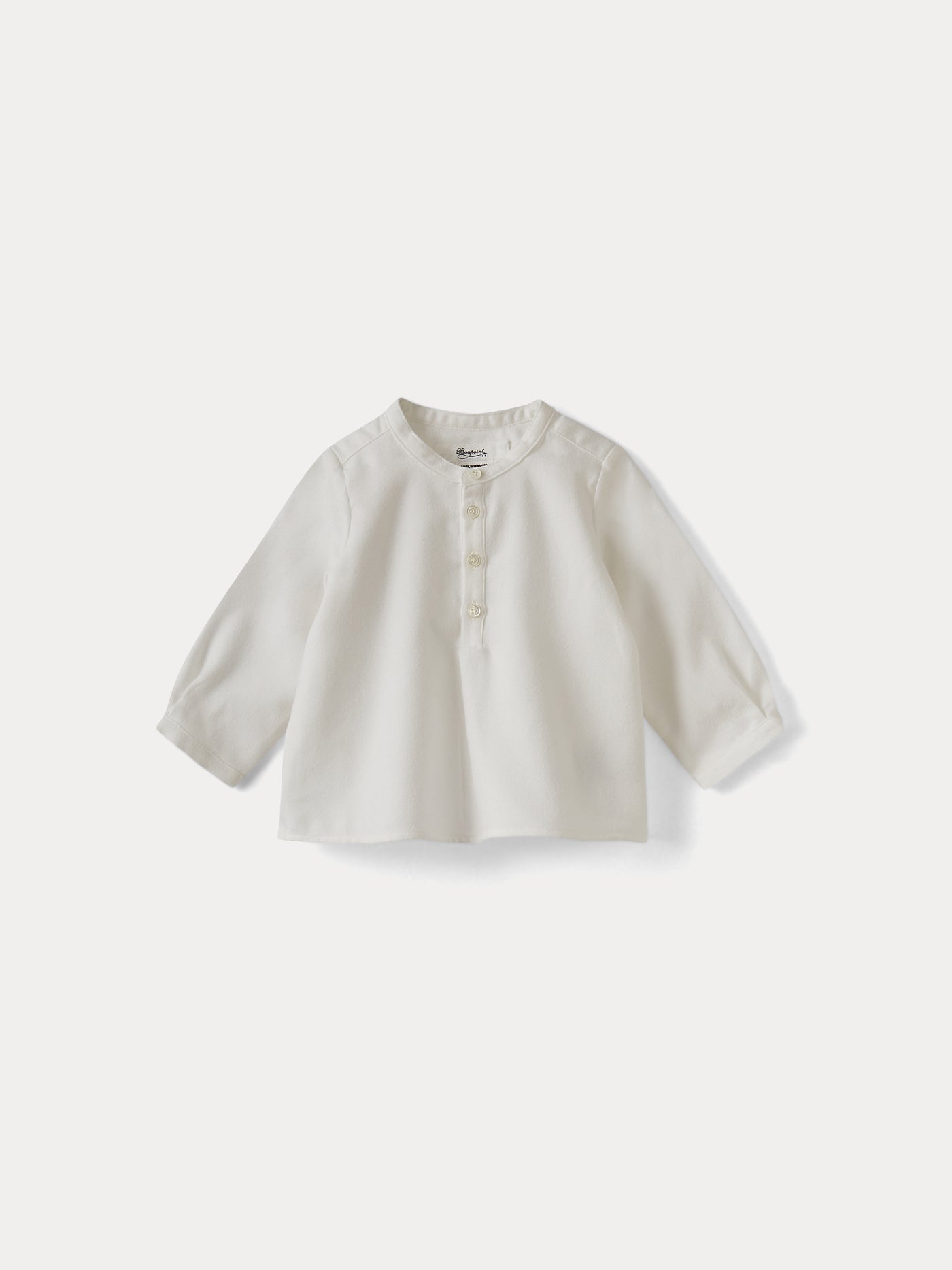 Milchweißes Baby-Shirt aus Bio-Baumwolle