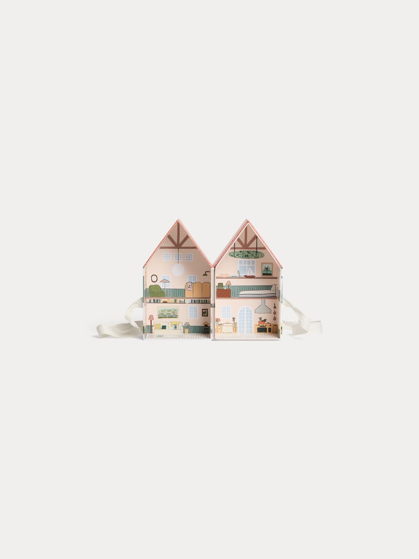 Boîte imprimée maison orange