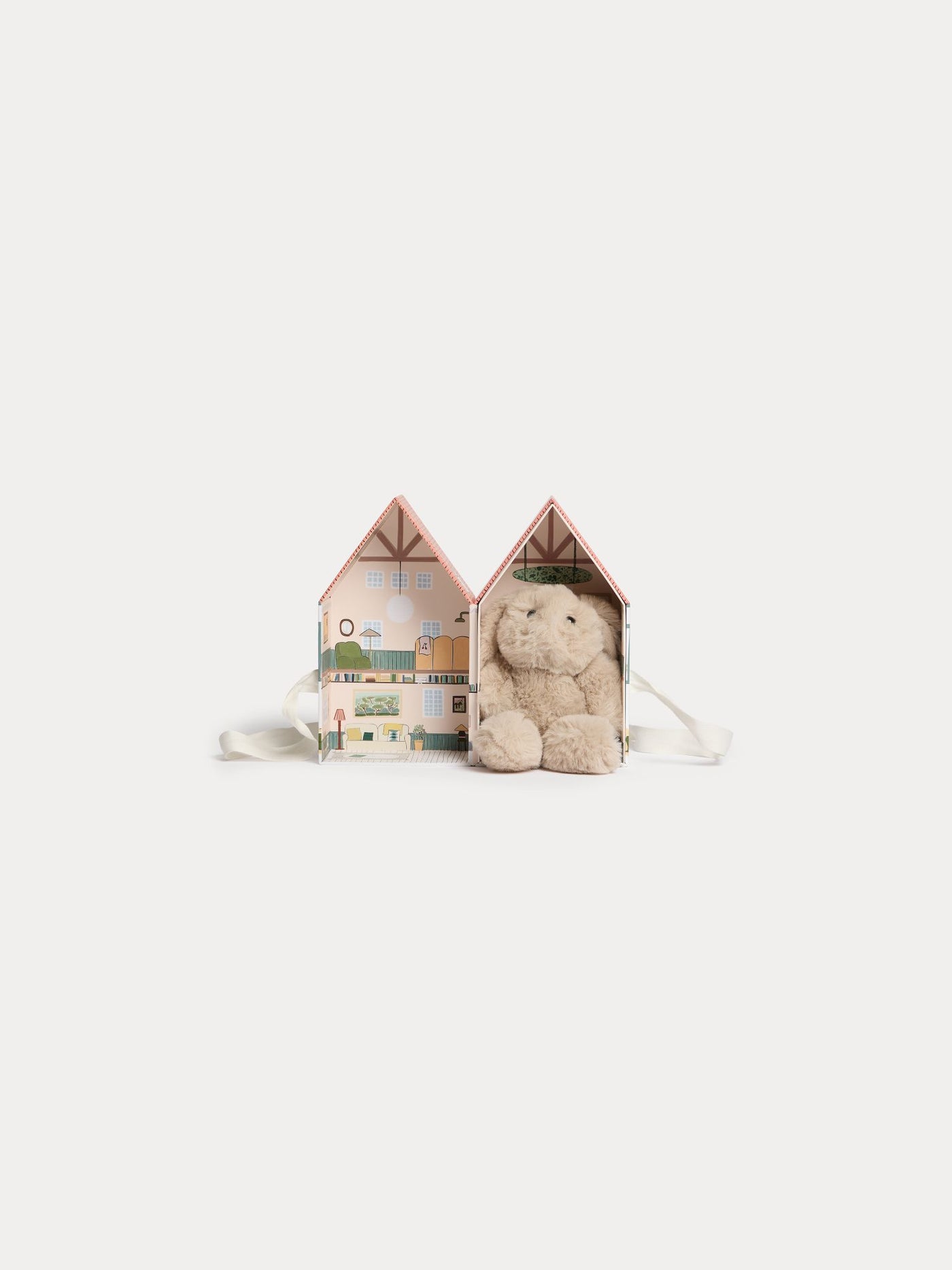 Boîte imprimée maison orange