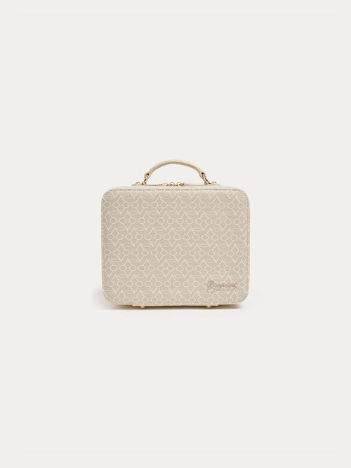 Moyenne valise Dalva à motif cerise tissé en coton