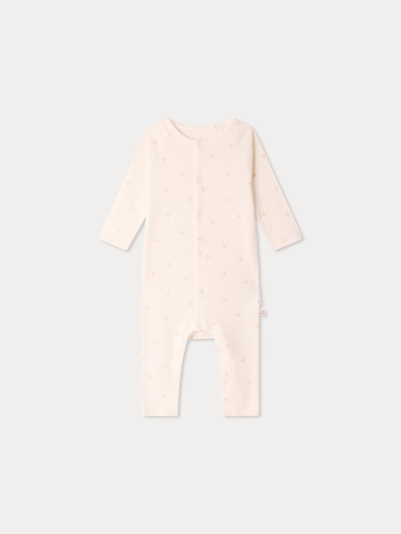 Pijama Triou de algodón orgánico con estampado de cerezas
