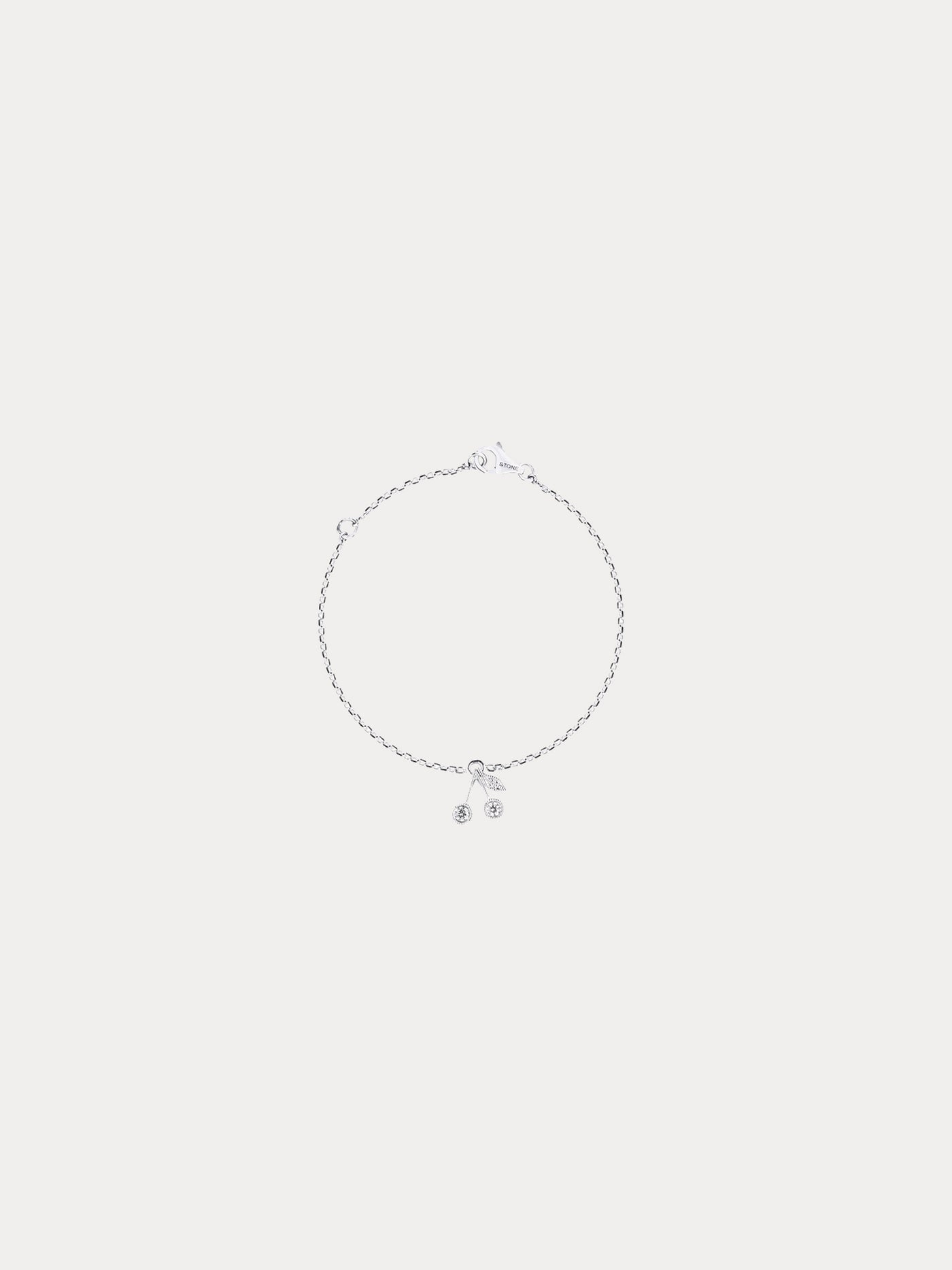 Bonpoint x Stone children's cherry bracelet white gold