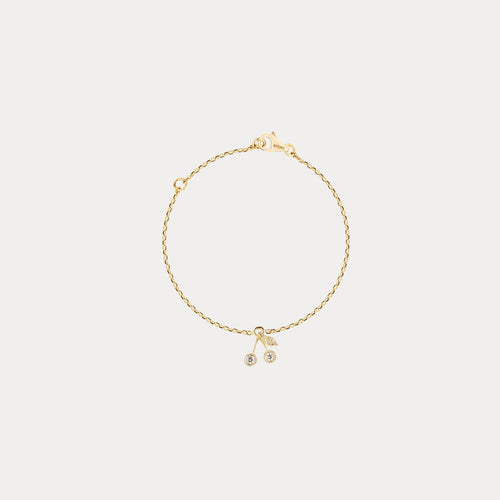 Bracelet enfant Cerise or jaune