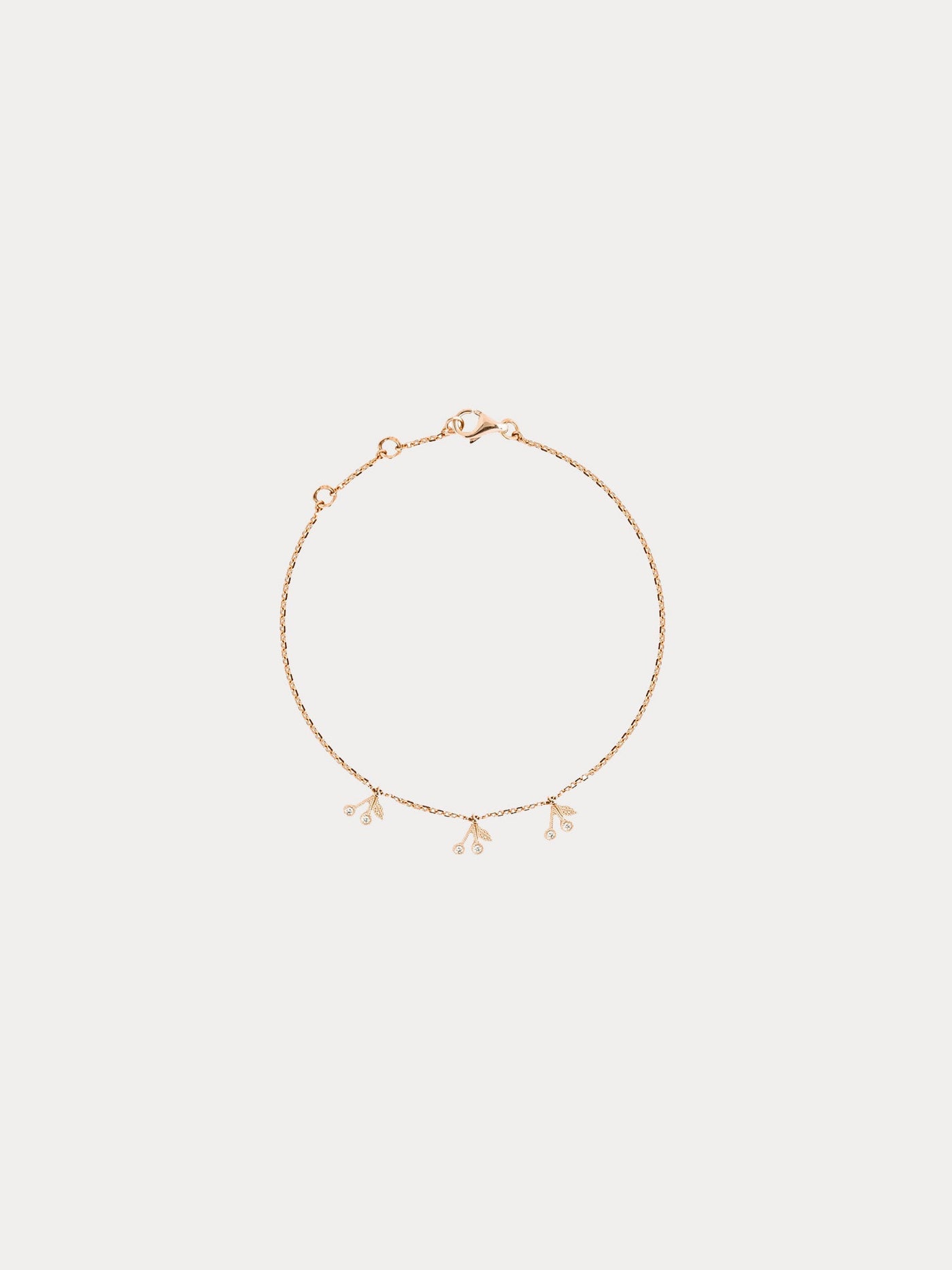 Armband Erwachsene Trio Kirsche Roségold