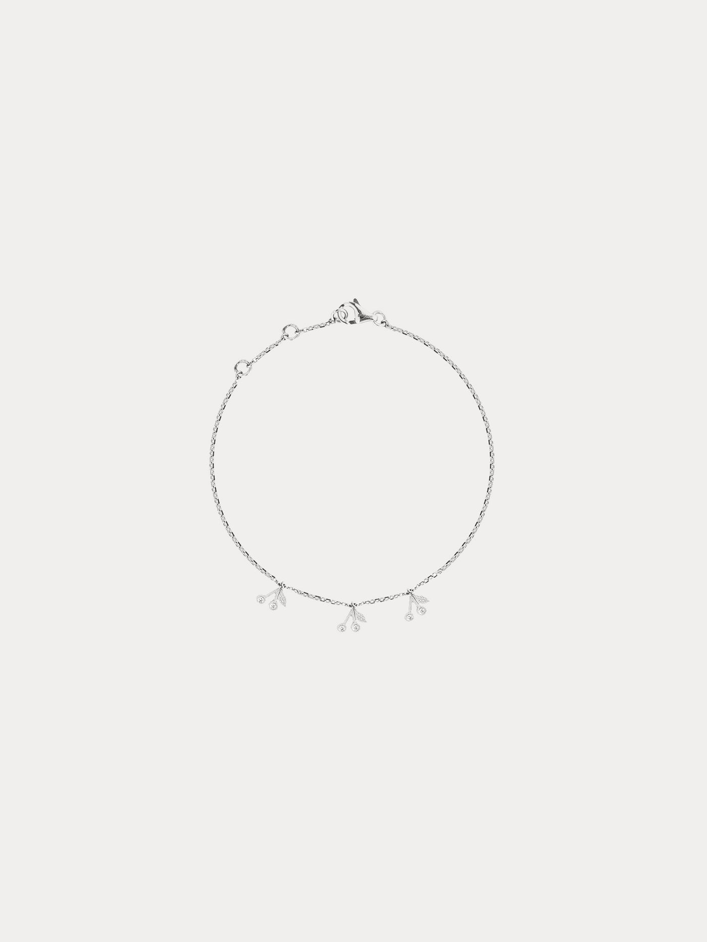 Bonpoint x Stone bracelet enfant or blanc 3 cerises