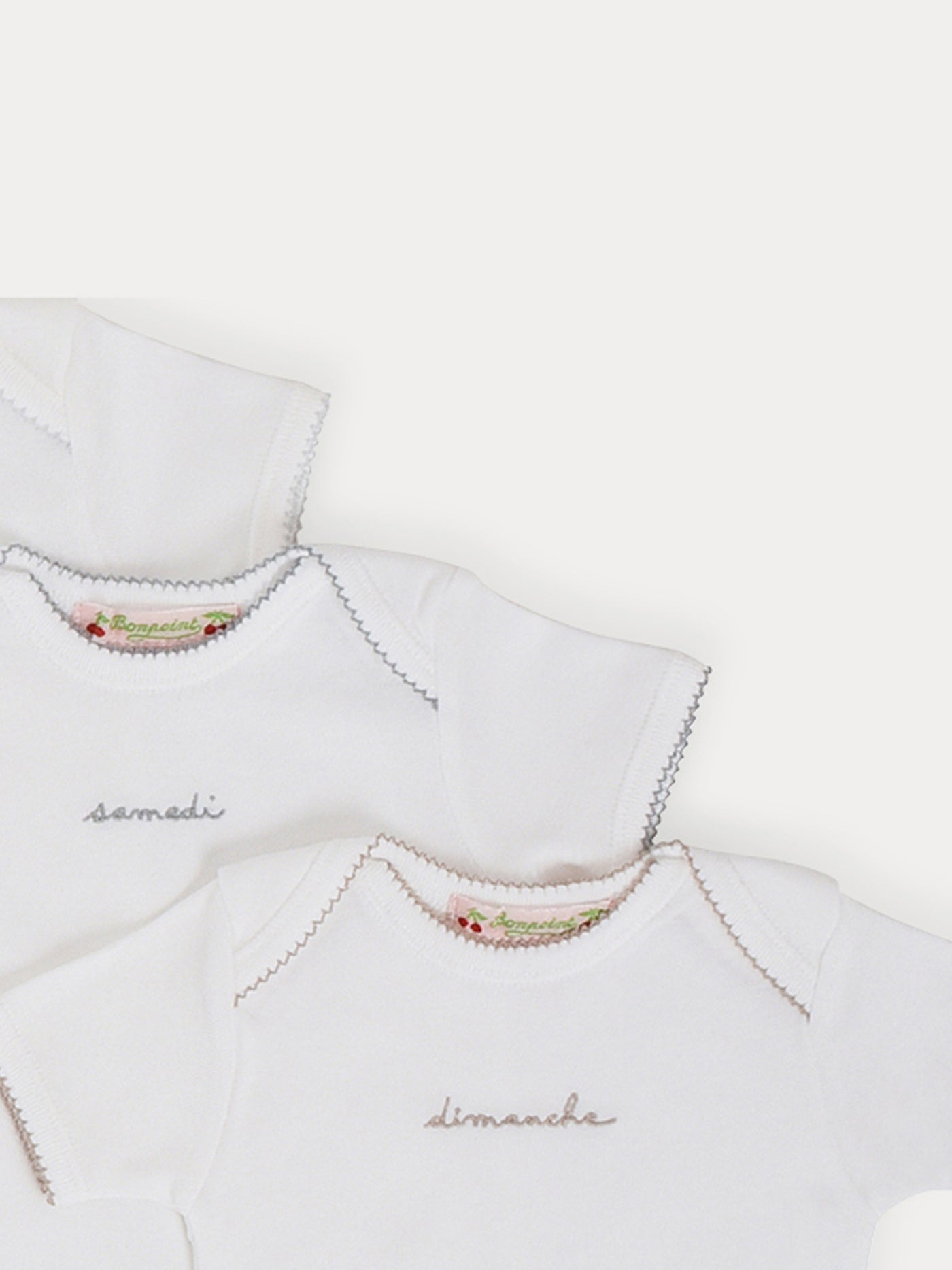 Tutine Days of the Week neonato bianca