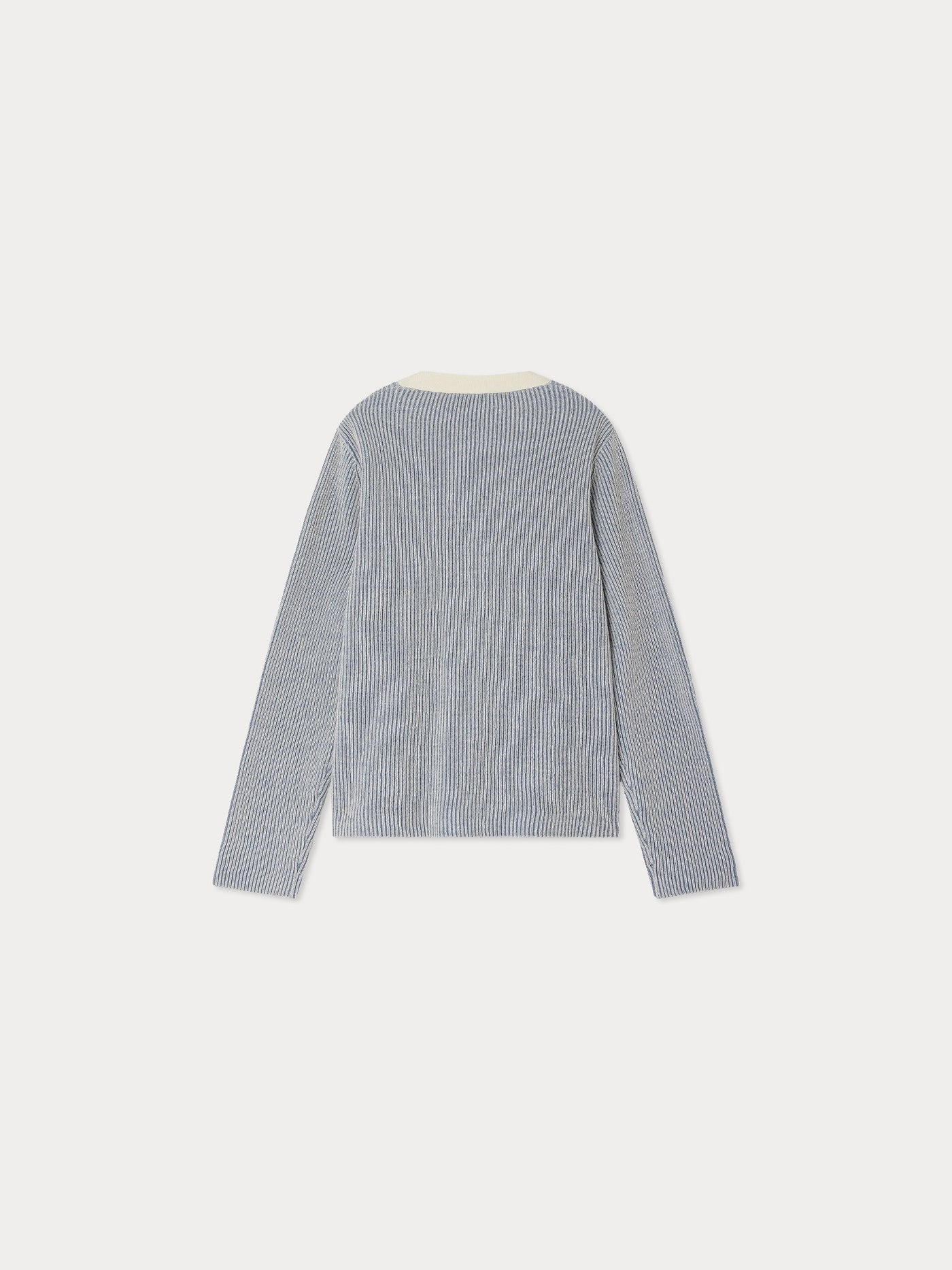 Albert gerippte Strickjacke