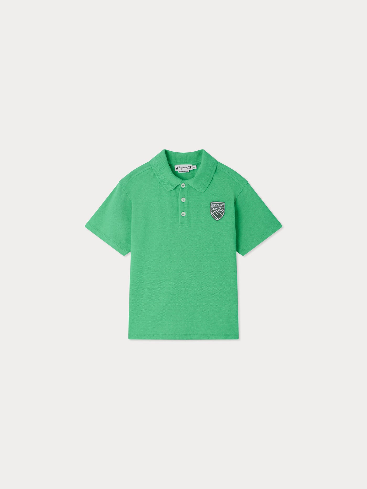 Elian polo with embroidery in organic cotton