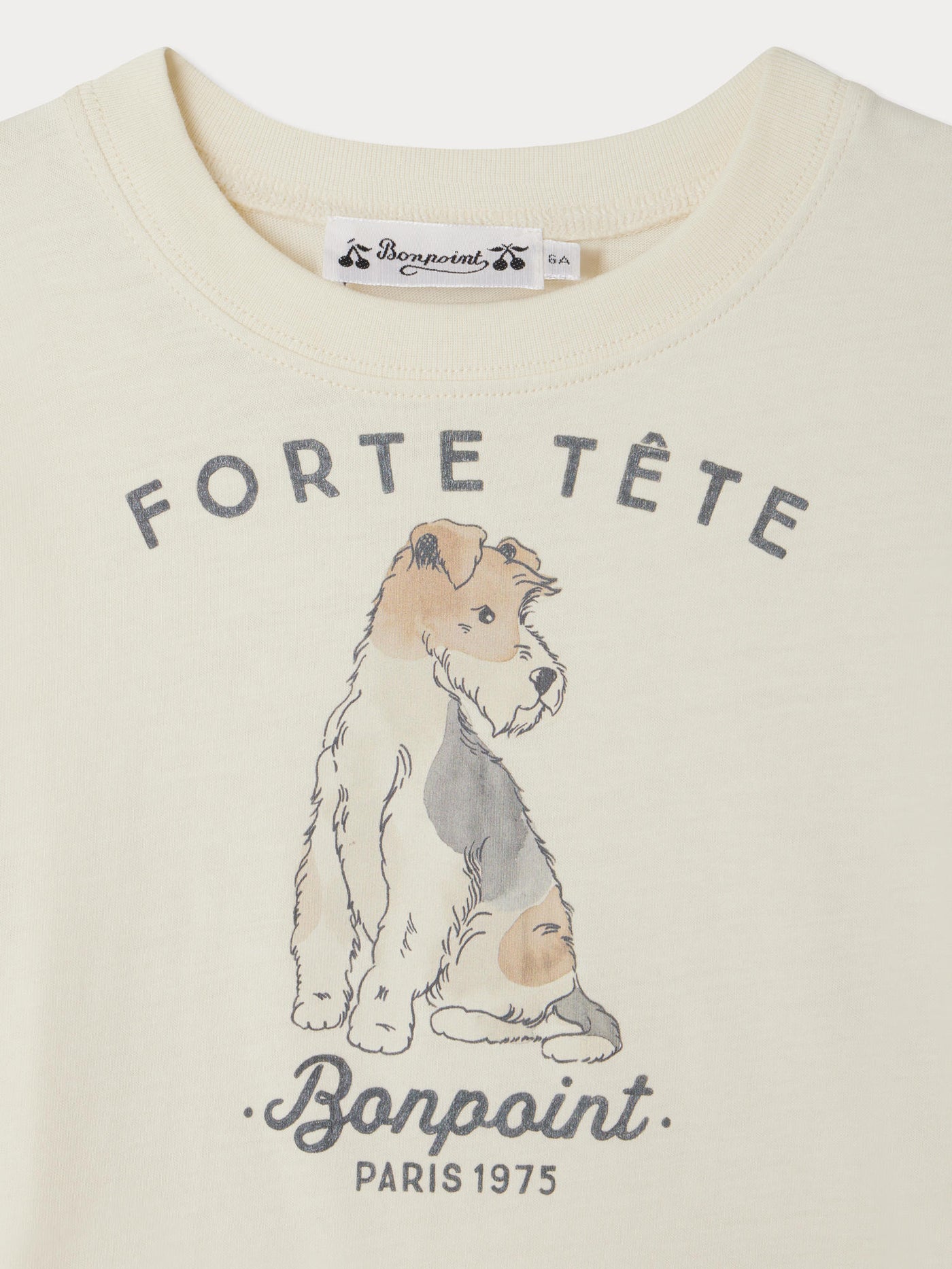 T-shirt Thibald con stampa di cane