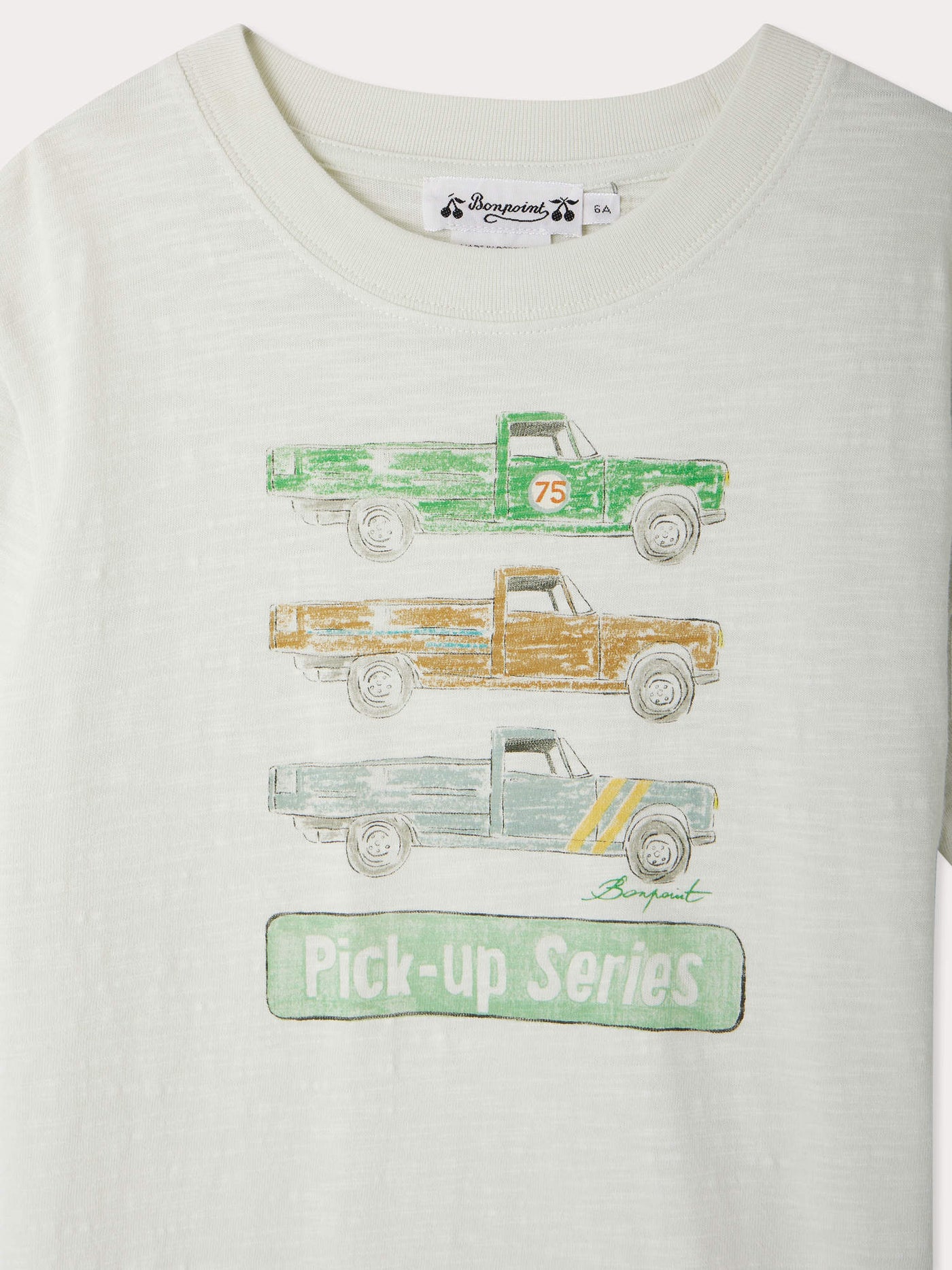 T-shirt Thibald à imprimé pick-ups en coton biologique