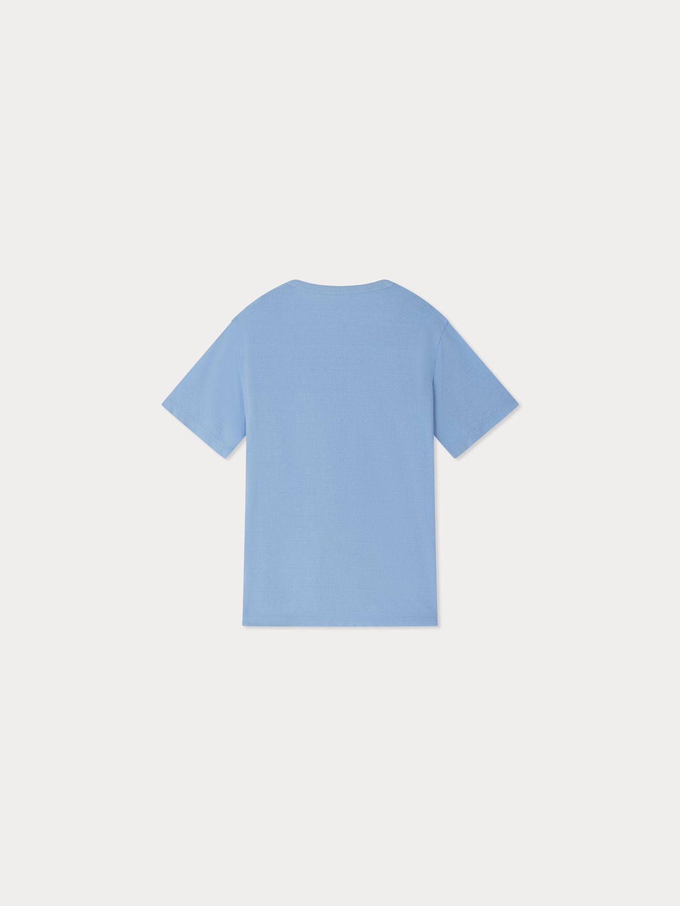 T-shirt blu ricamata Elrador ricamata in blu