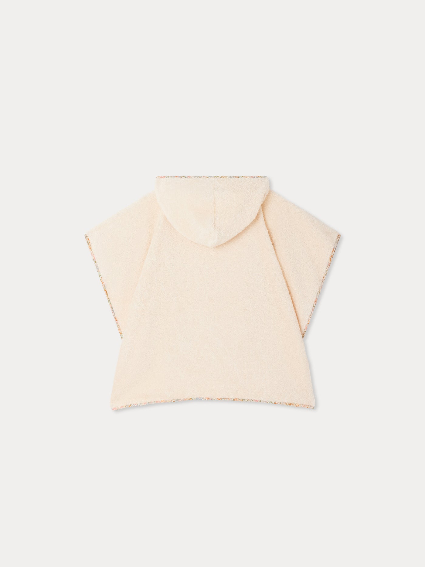Eneri Badponcho mit Liberty-Stoffbesatz