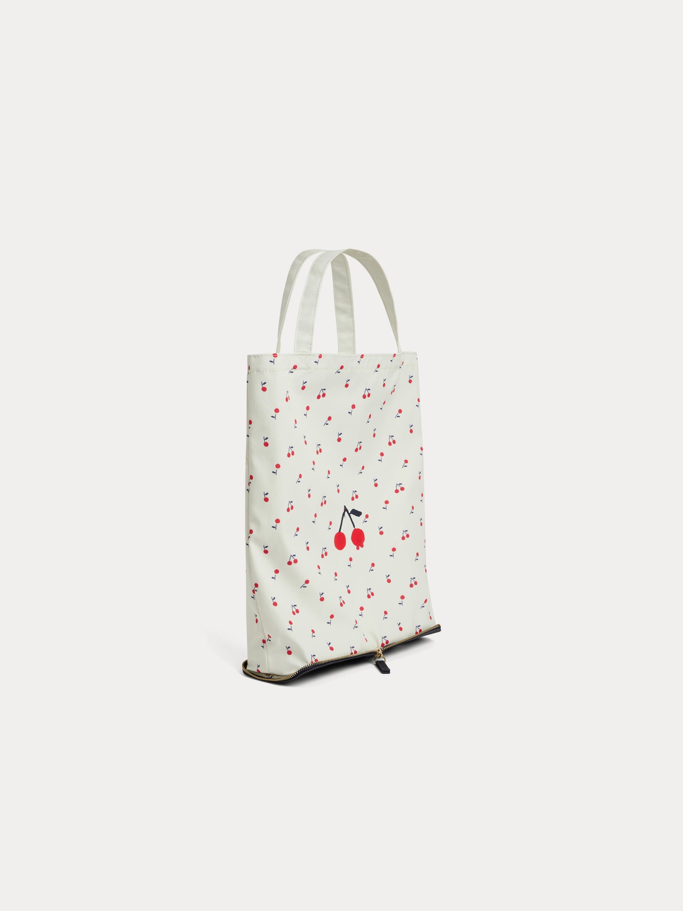 Borsa tote pieghevole con stampa di ciliegie