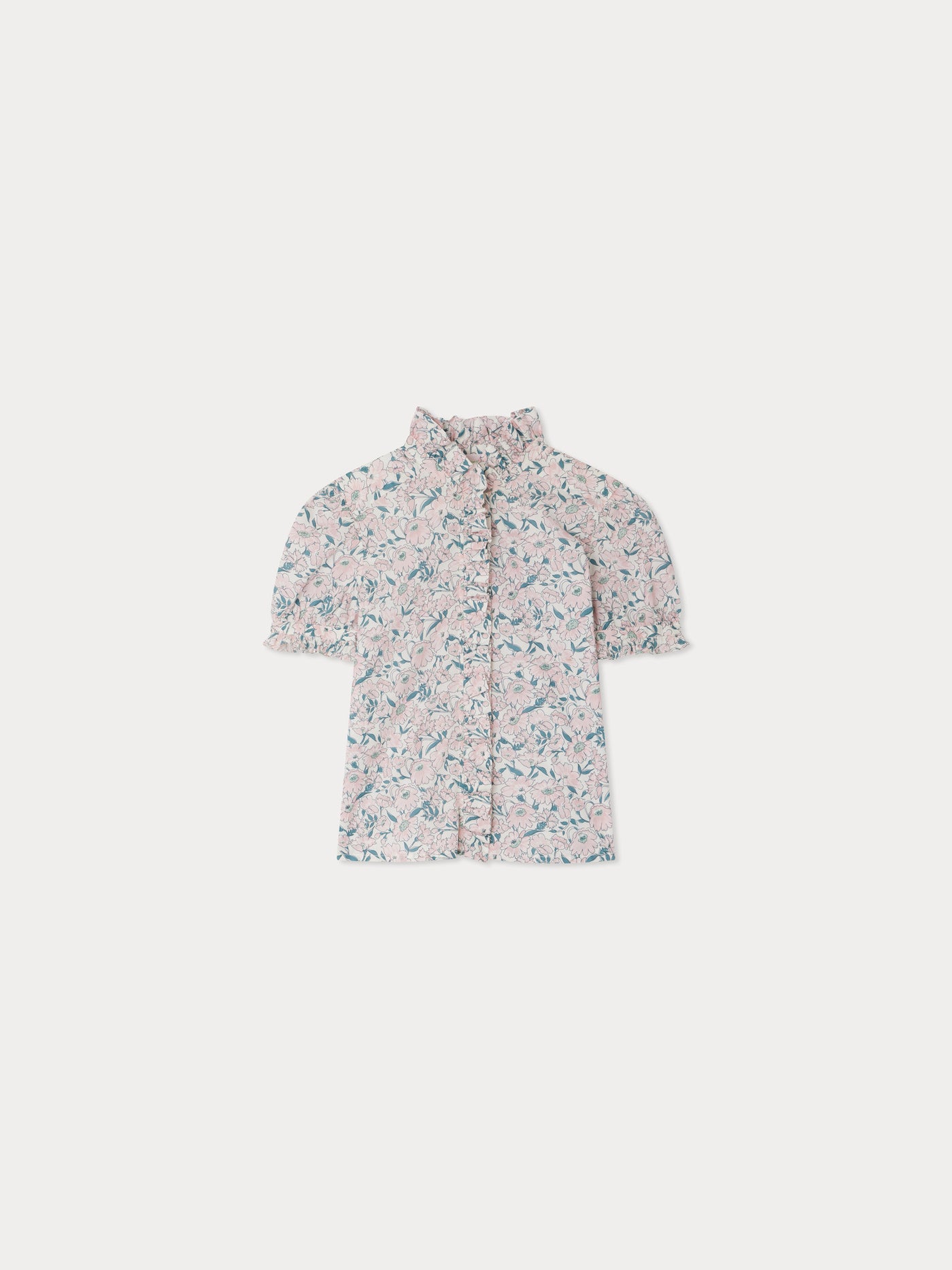 Cindy-Bluse mit Rüschen aus Liberty-Stoffen
