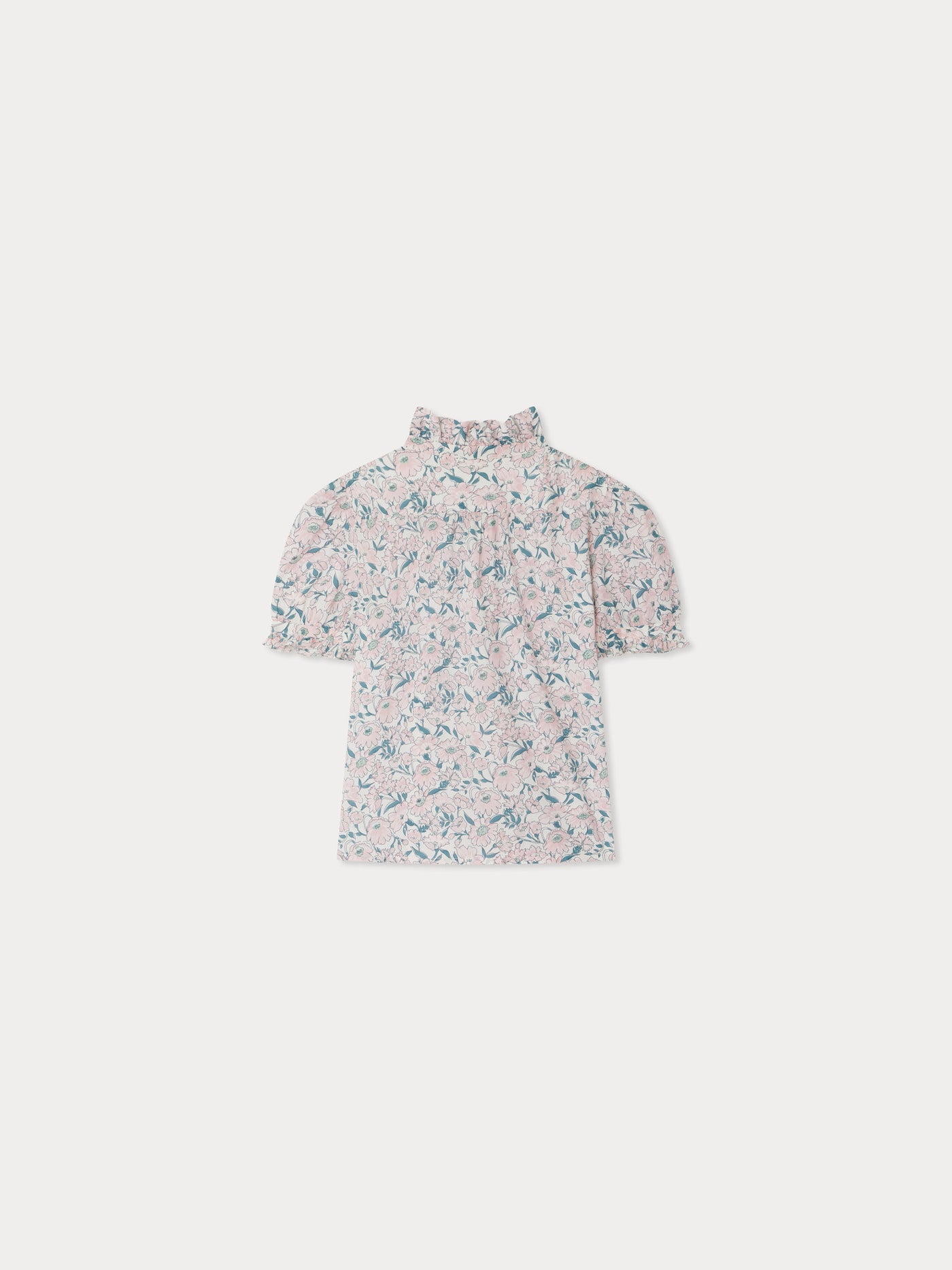 Cindy-Bluse mit Rüschen aus Liberty-Stoffen