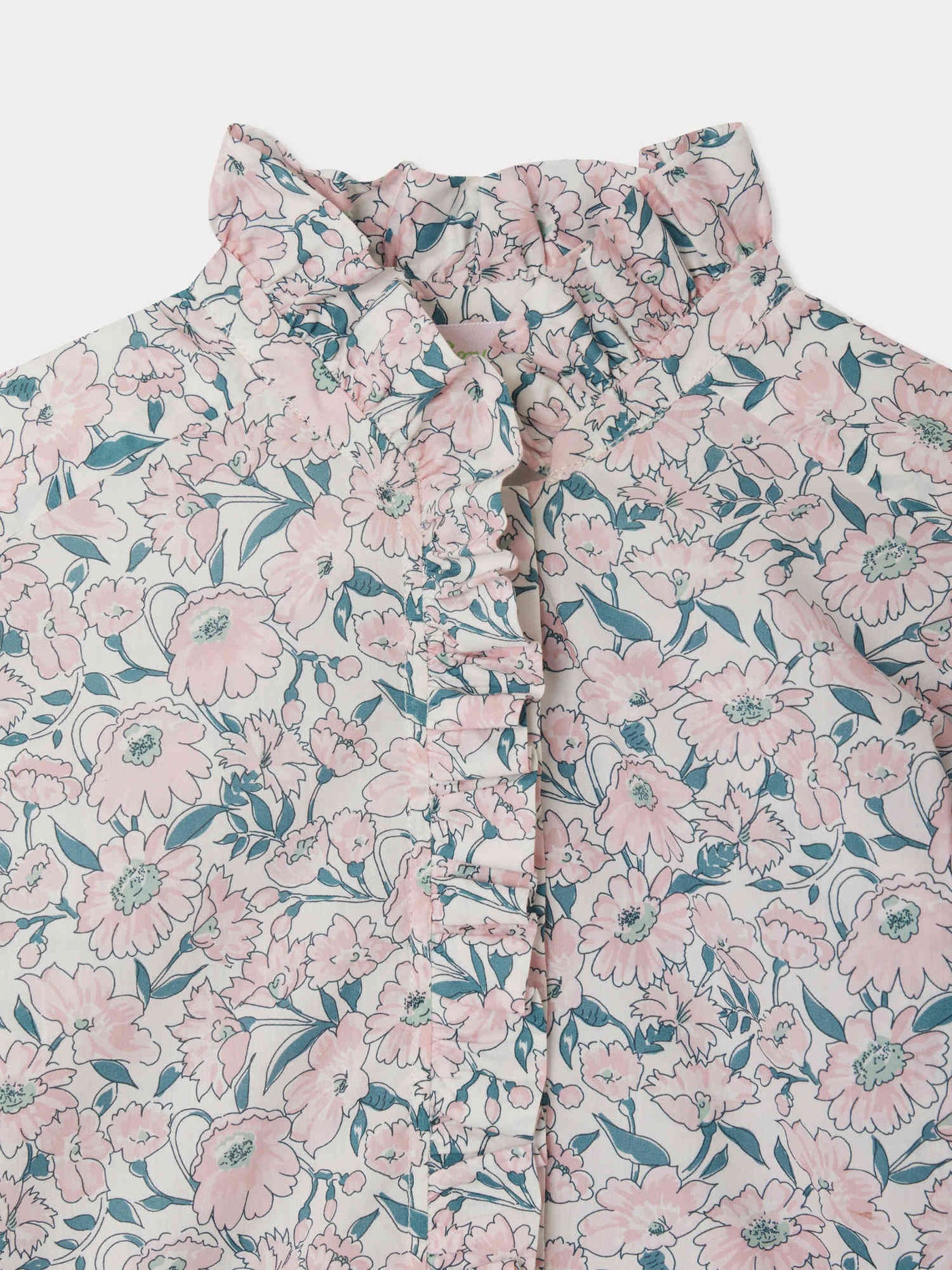 Cindy-Bluse mit Rüschen aus Liberty-Stoffen