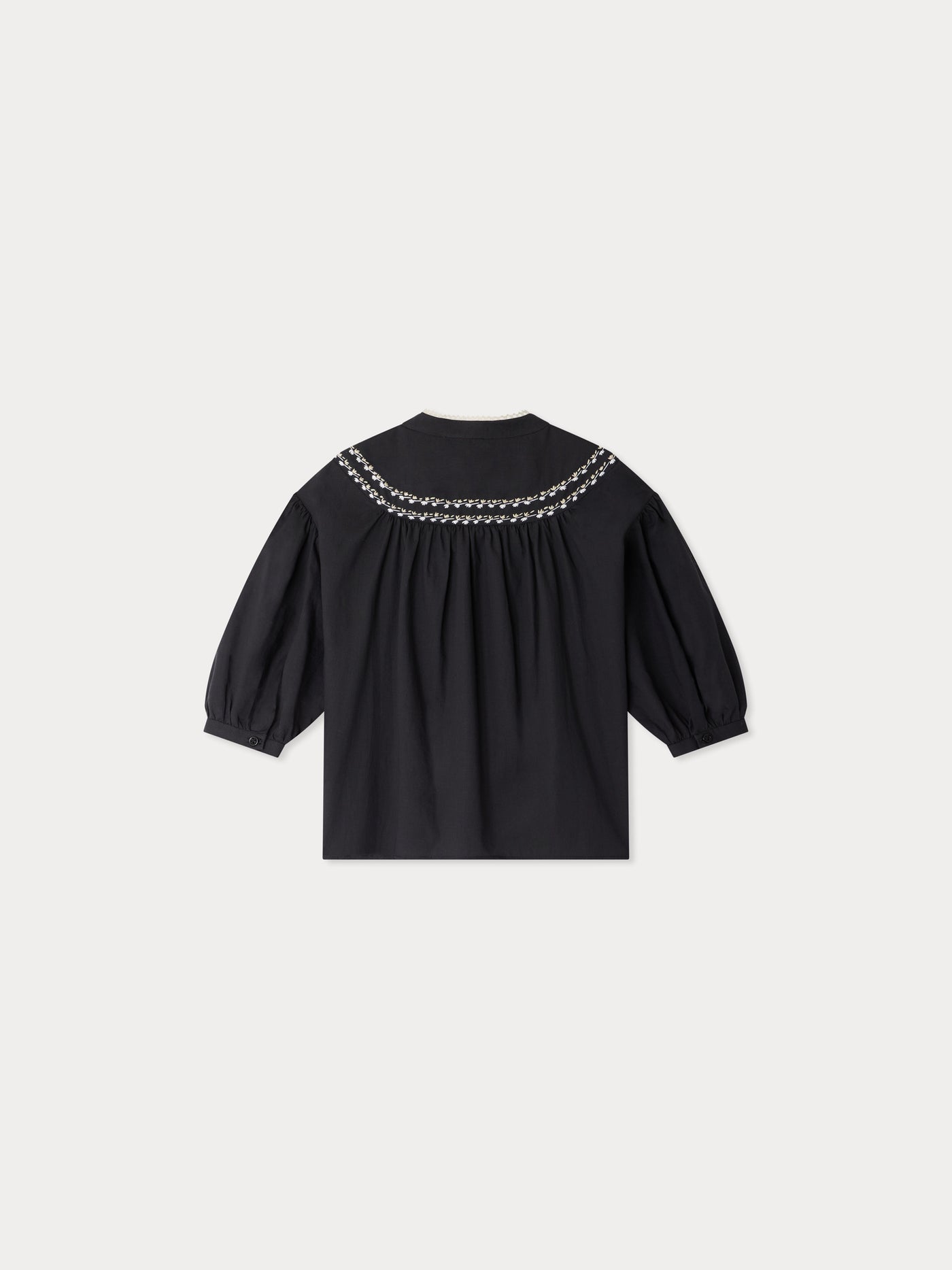 Blusa ricamata Elham con maniche a sbuffo
