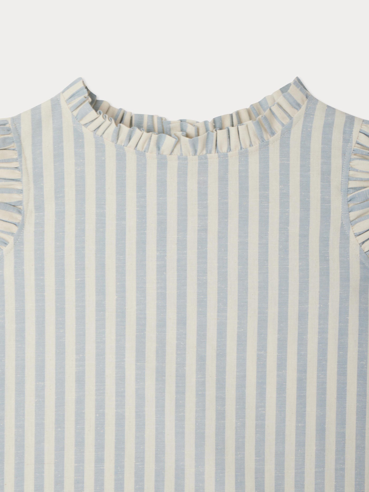Blusa a righe Lou con volant