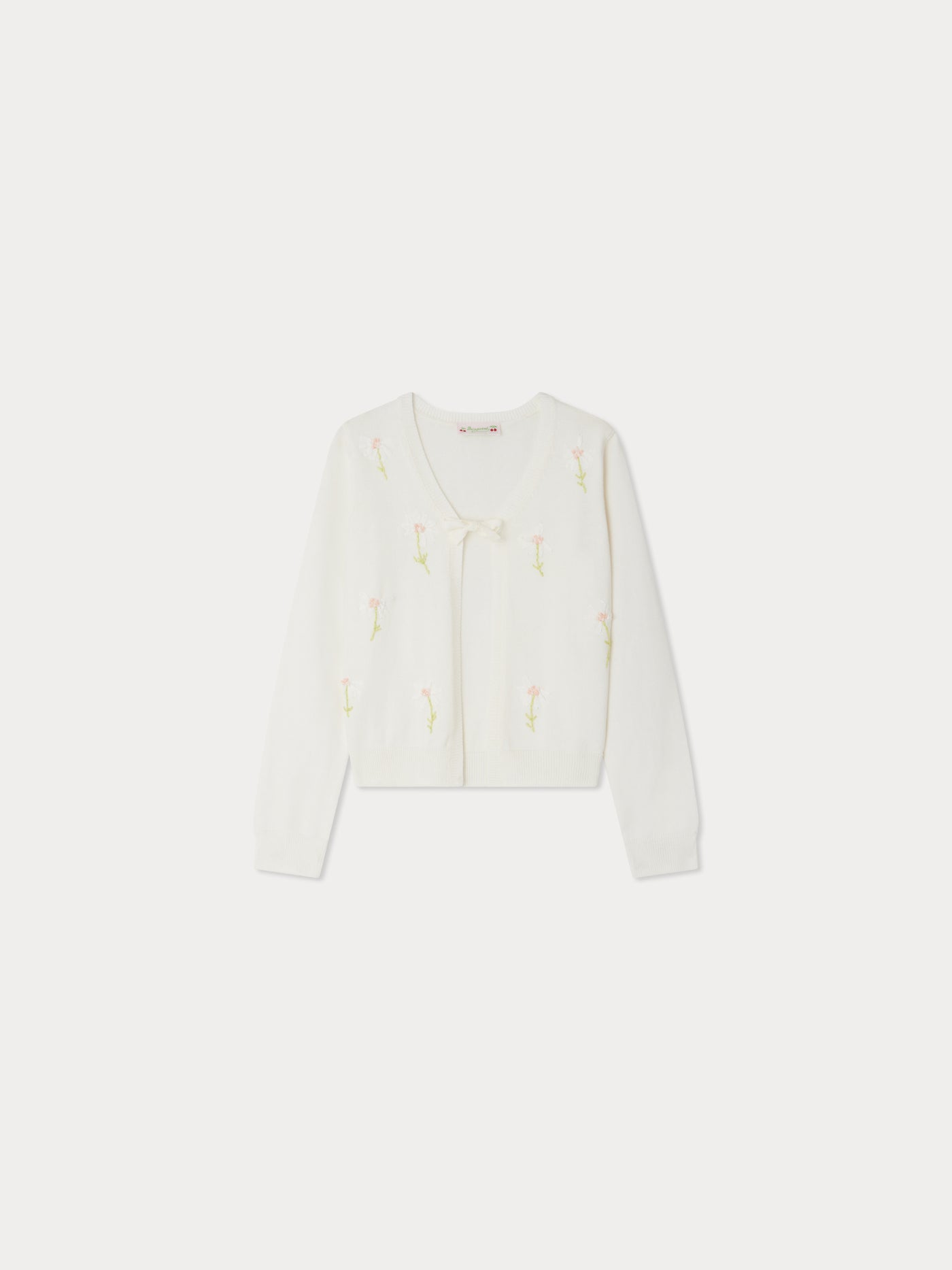 Esmia geknoteter bestickter Cardigan