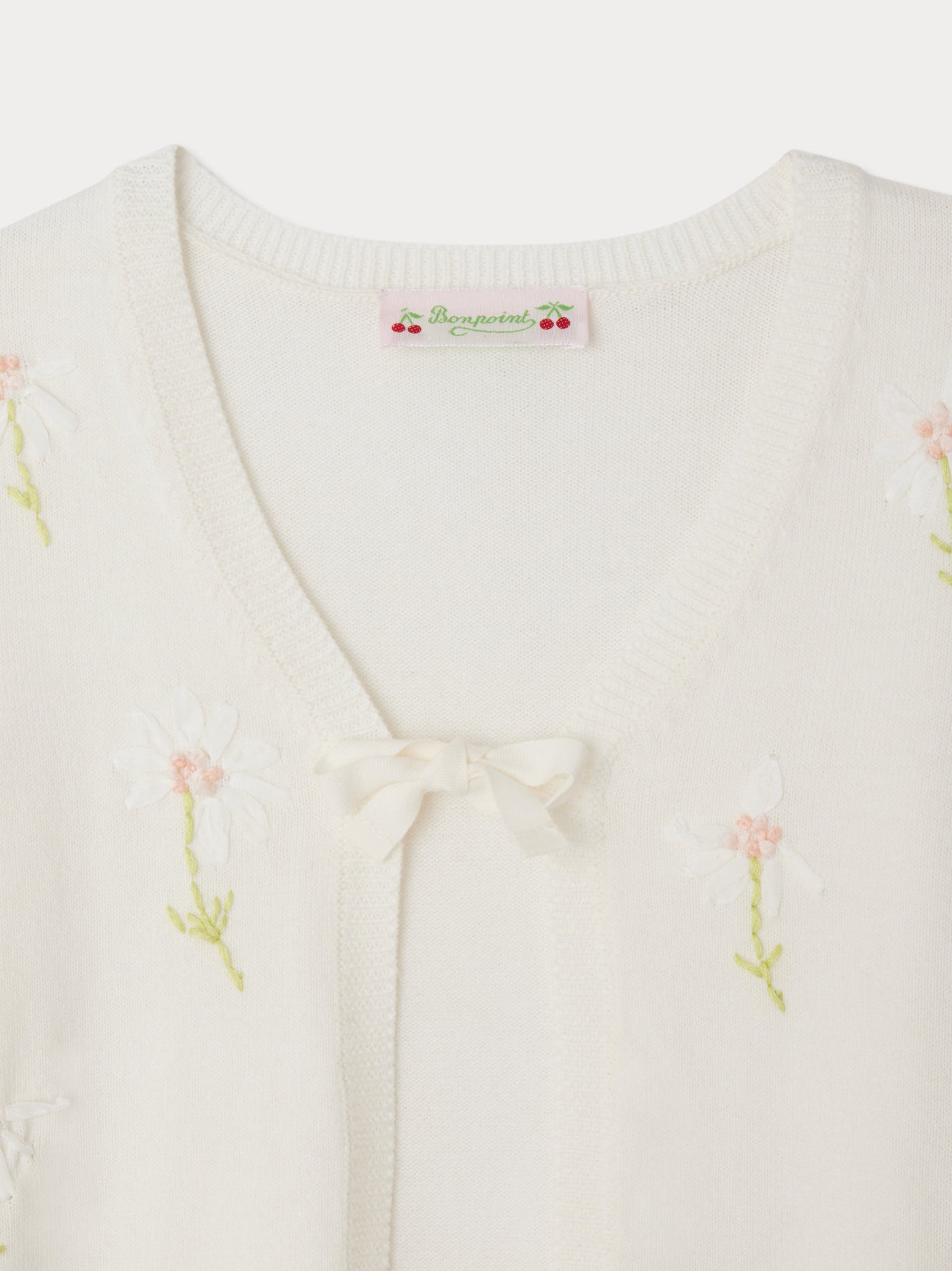 Esmia geknoteter bestickter Cardigan