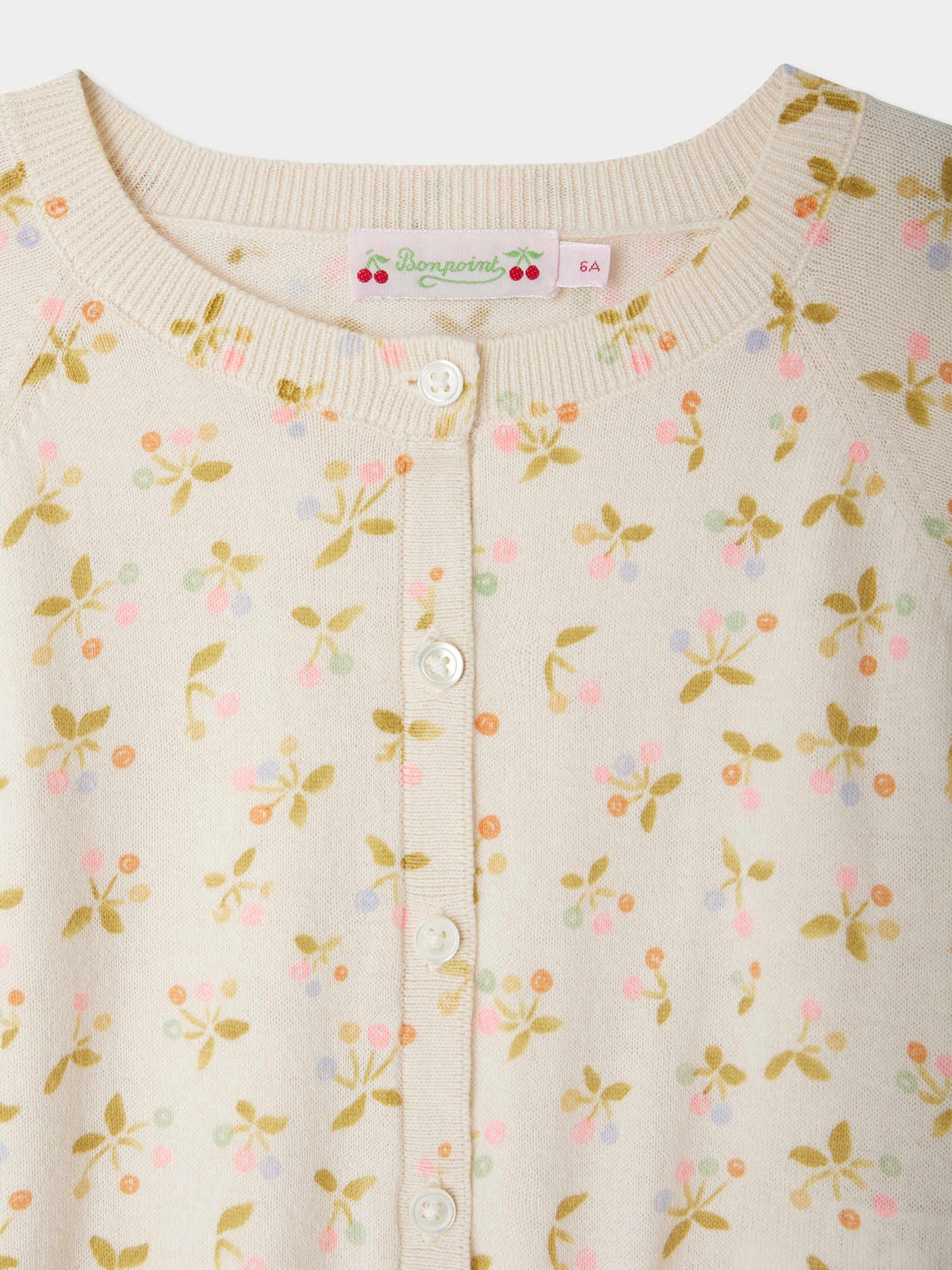 Cardigan Enoha con stampa di ciliegie