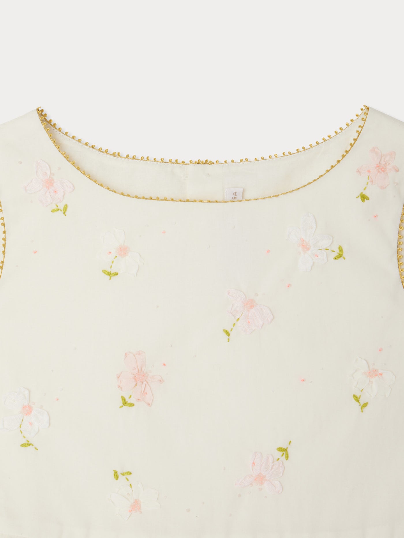 Alina besticktes Kleid aus Popeline