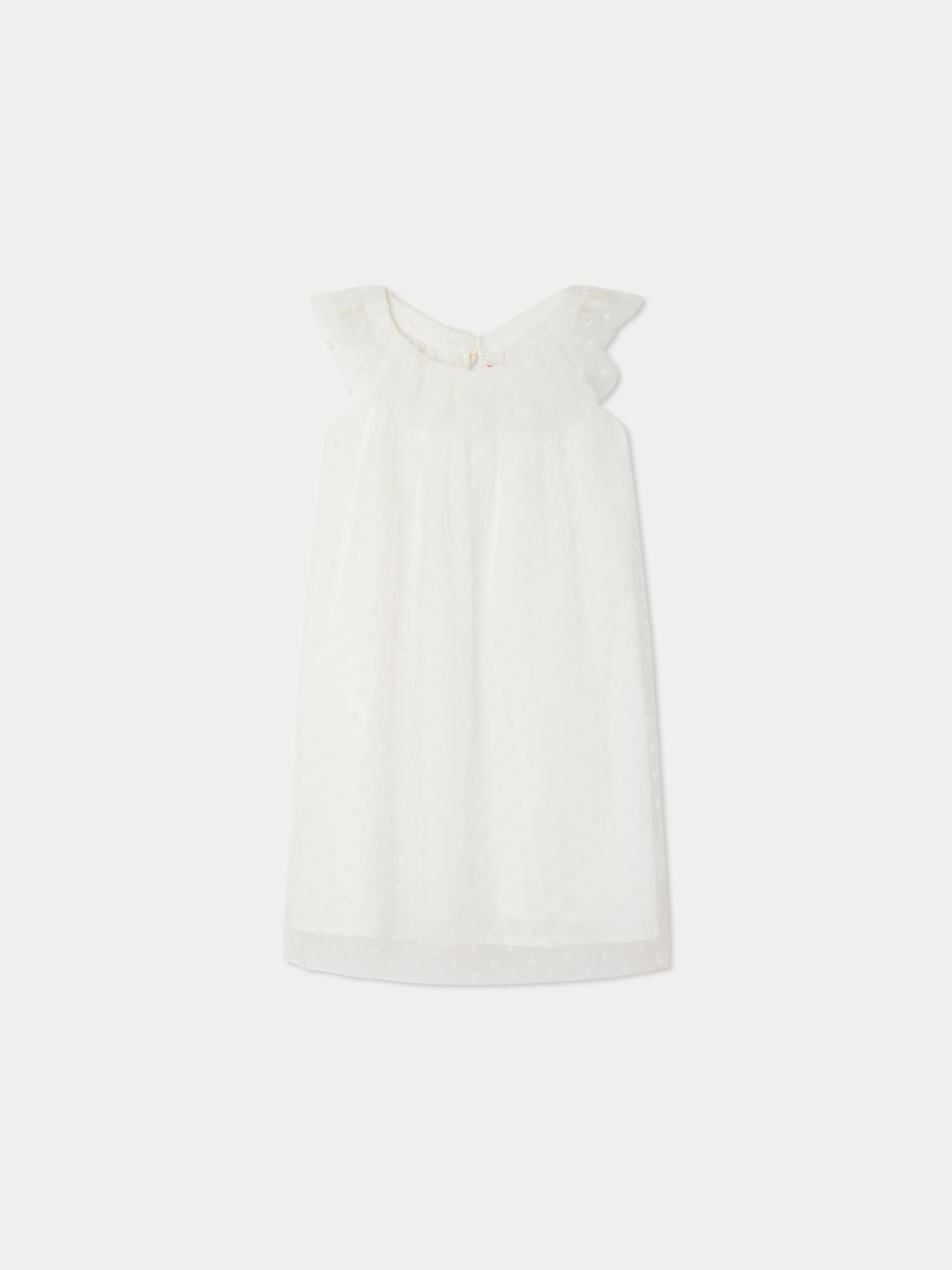 Nuance-Kleid aus Tüll mit Schleifenstickerei