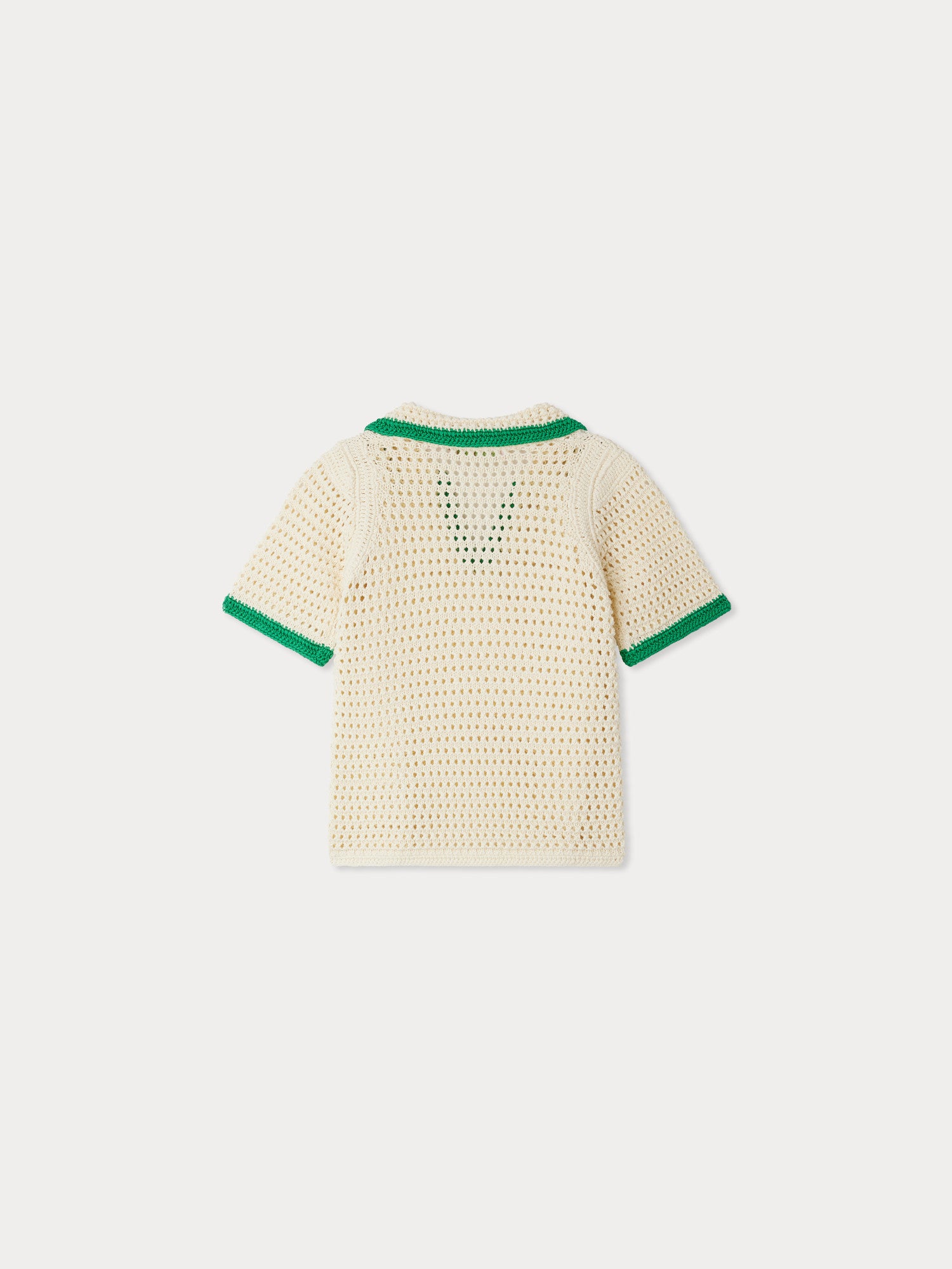 Elanita sweater in openwork crochet with cherry motif • Bonpoint