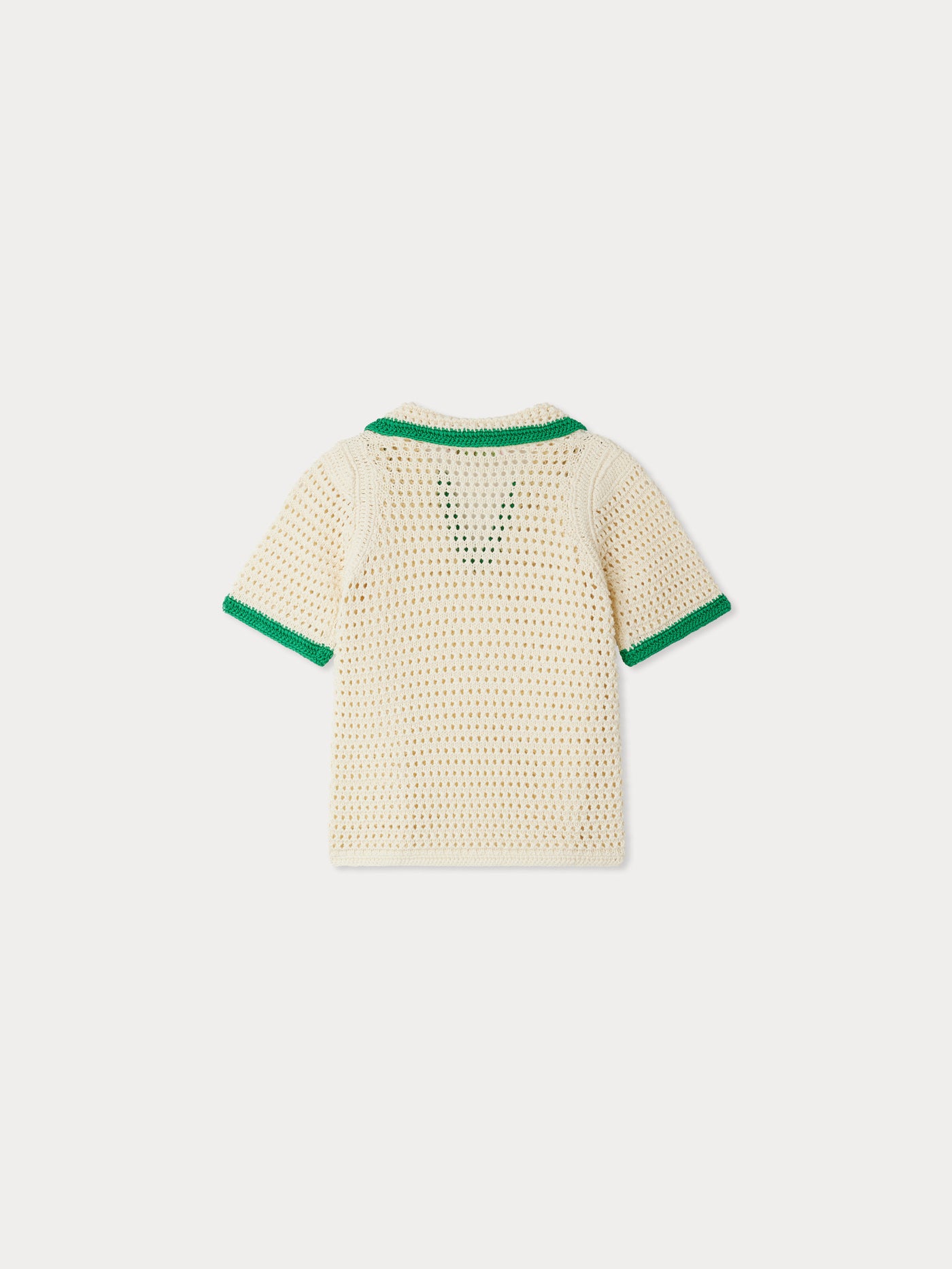 Pull Elanita en crochet ajouré à motif cerise