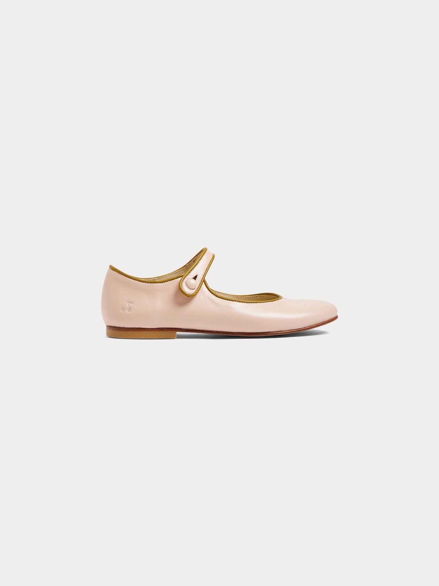 Ella mary janes in pelle rosa polvere