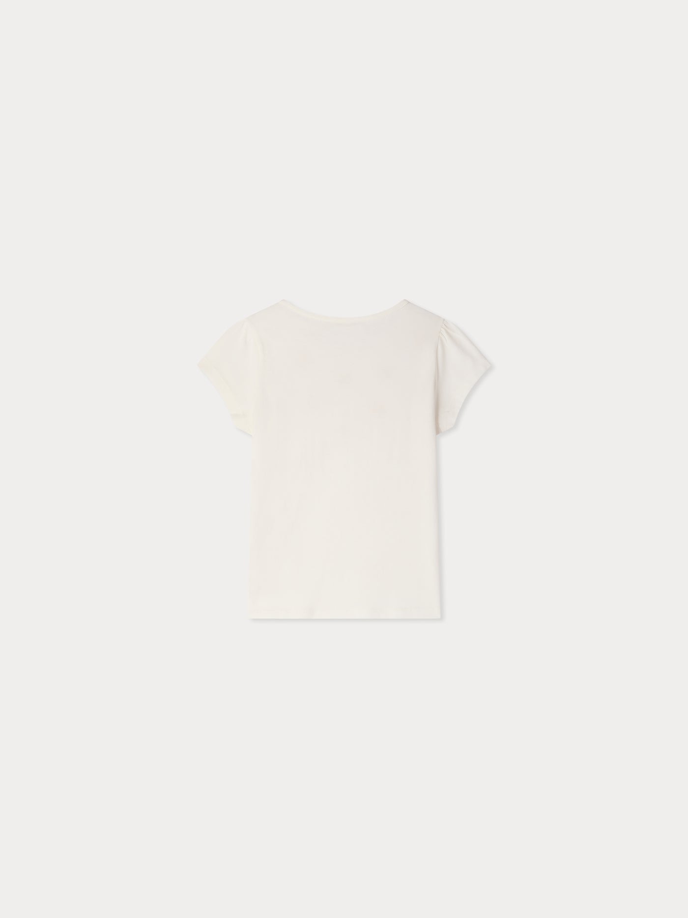 T-shirt Capricia en coton biologique à broderies fleurs et perles