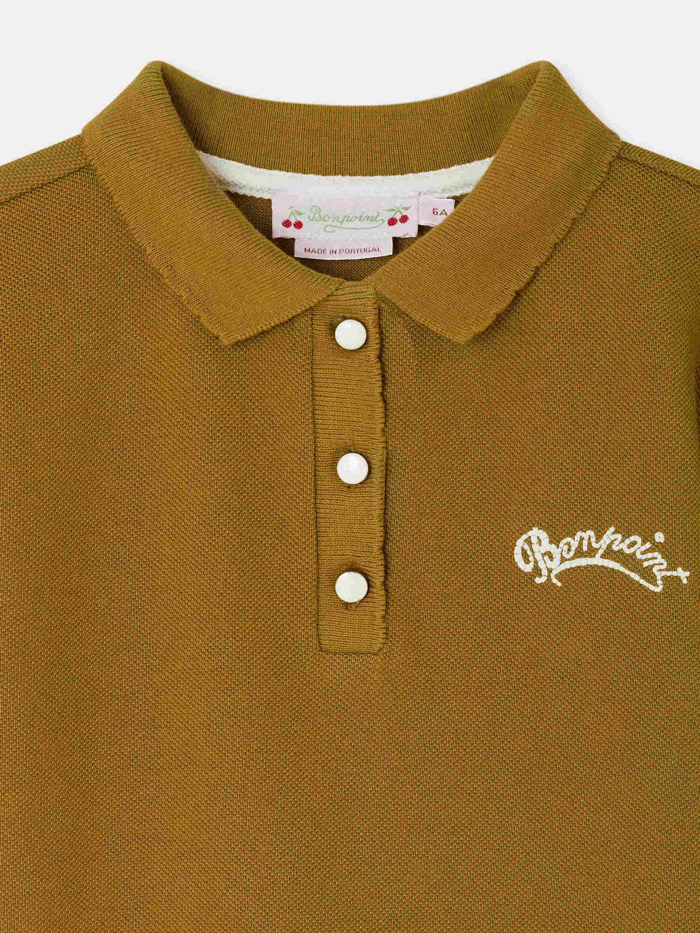 Elen embroidered polo in organic cotton