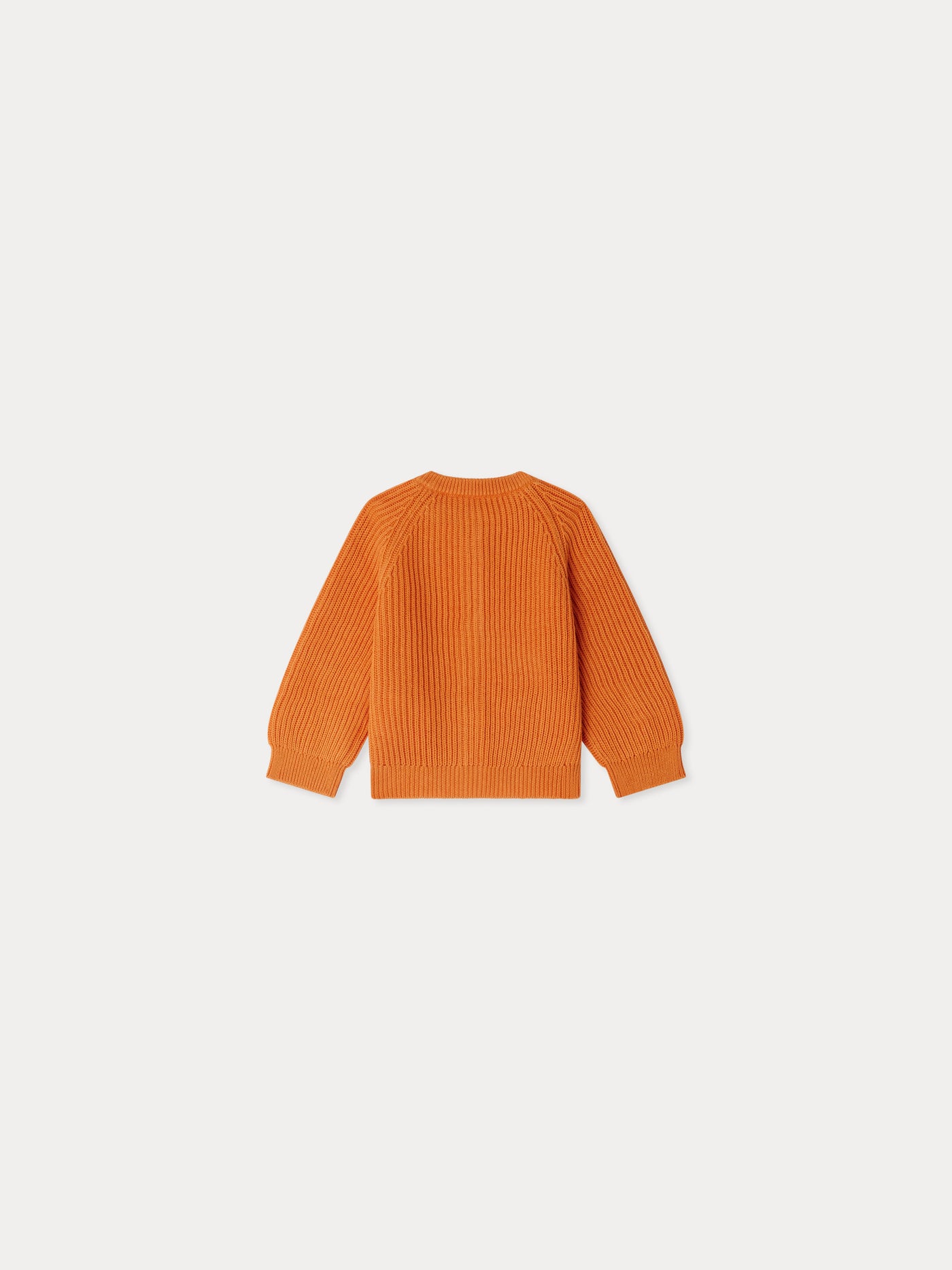 Cardigan Giusto côtelé orange