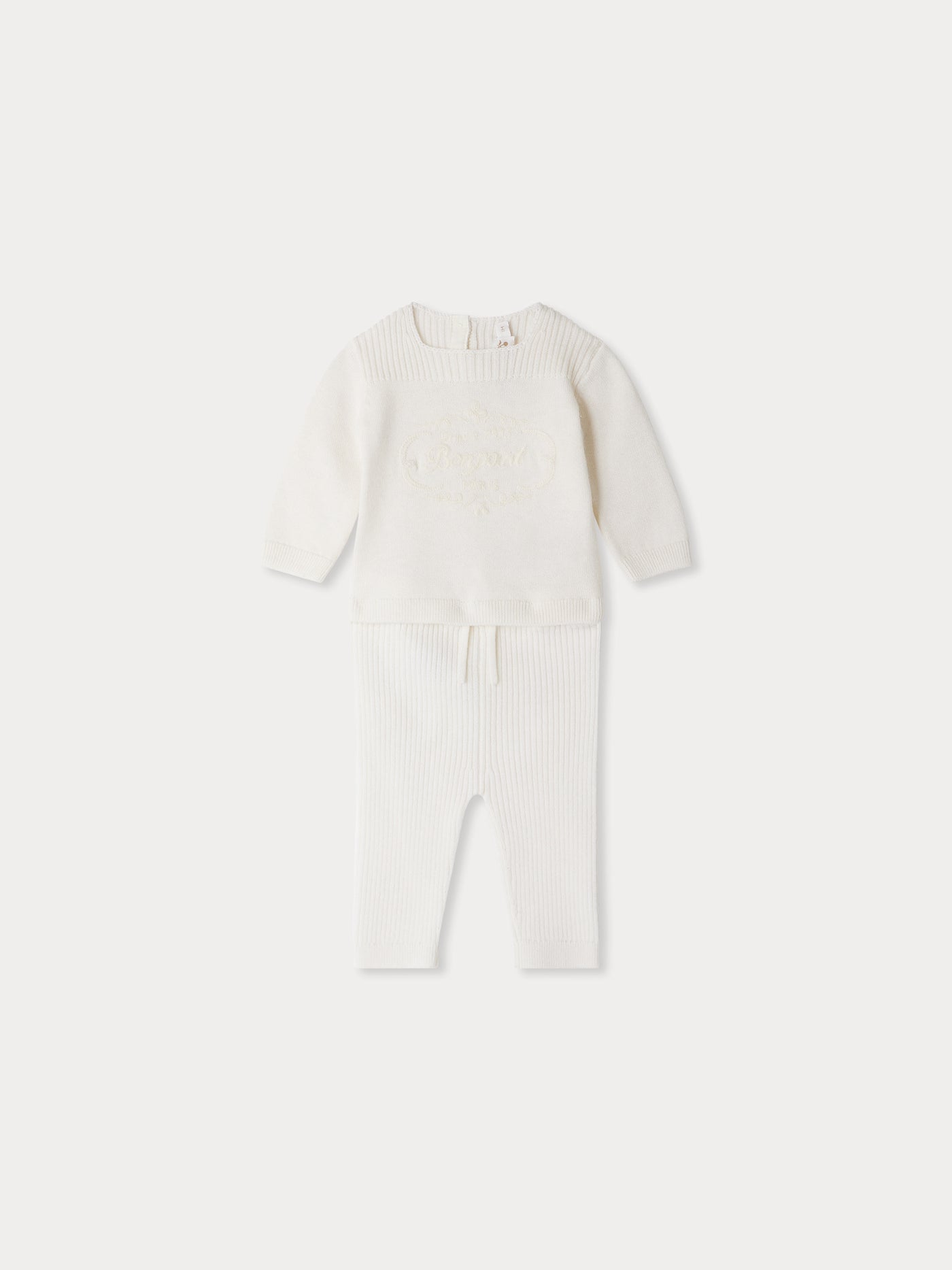 Atimy embroidered set in wool and cotton