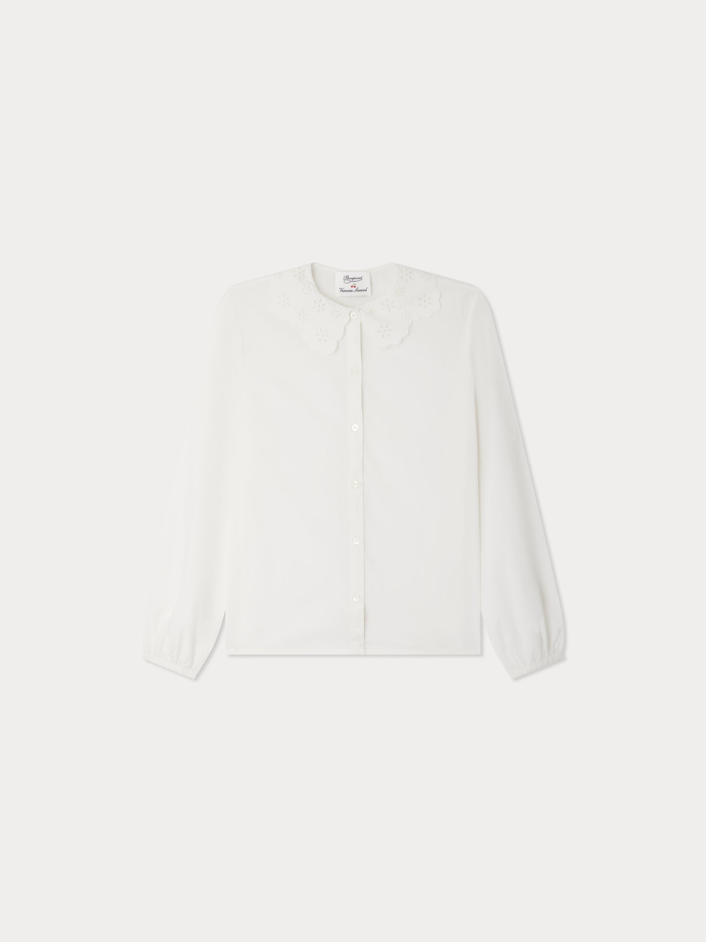 Bonpoint x Vanessa Seward blouse Elegante à broderies anglaises